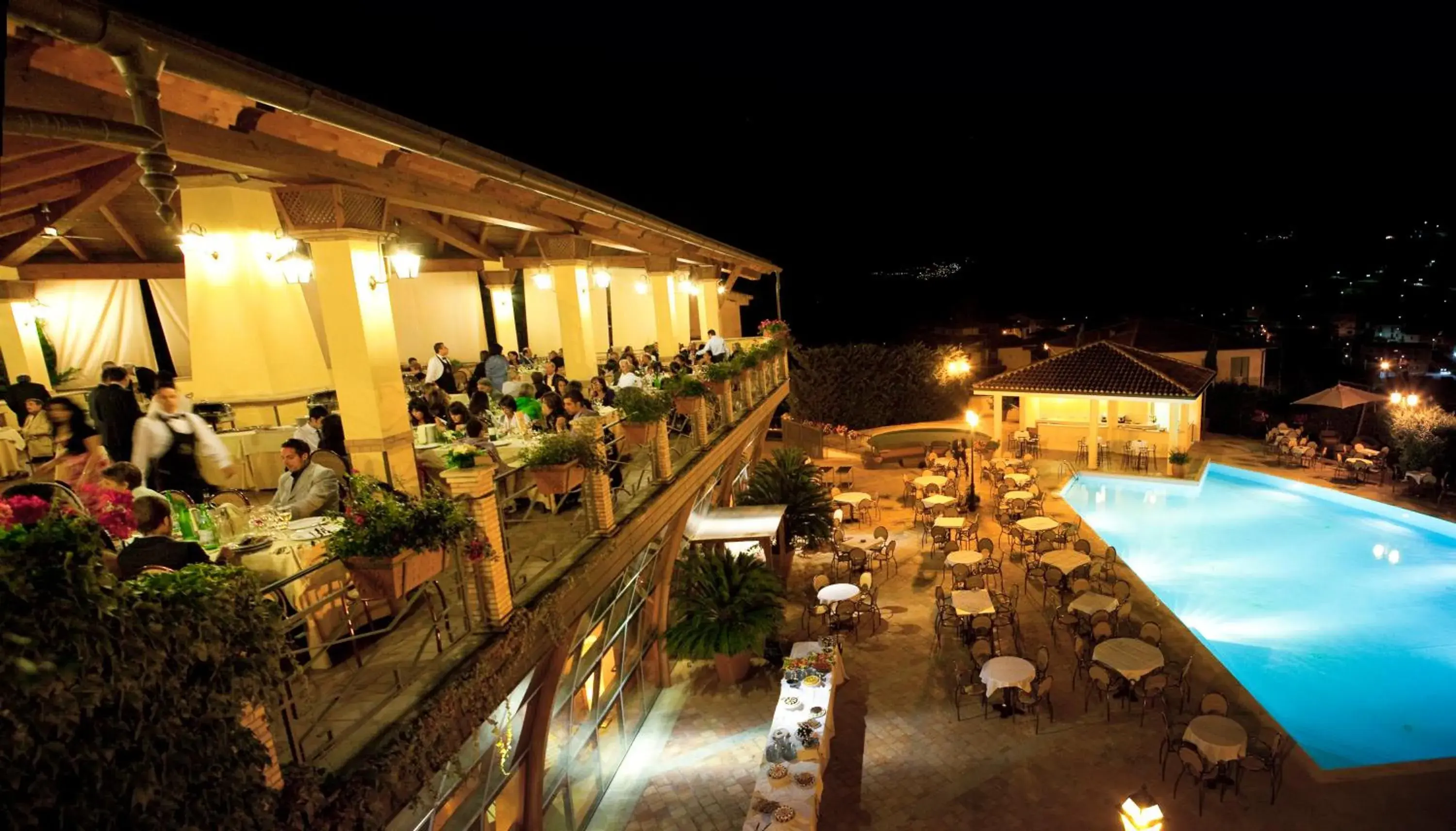 Balcony/Terrace, Pool View in Hotel Barbieri