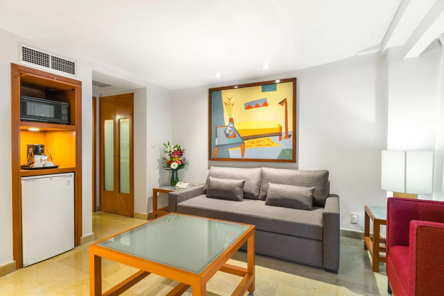 Seating area in Eurostars Zona Rosa Suites