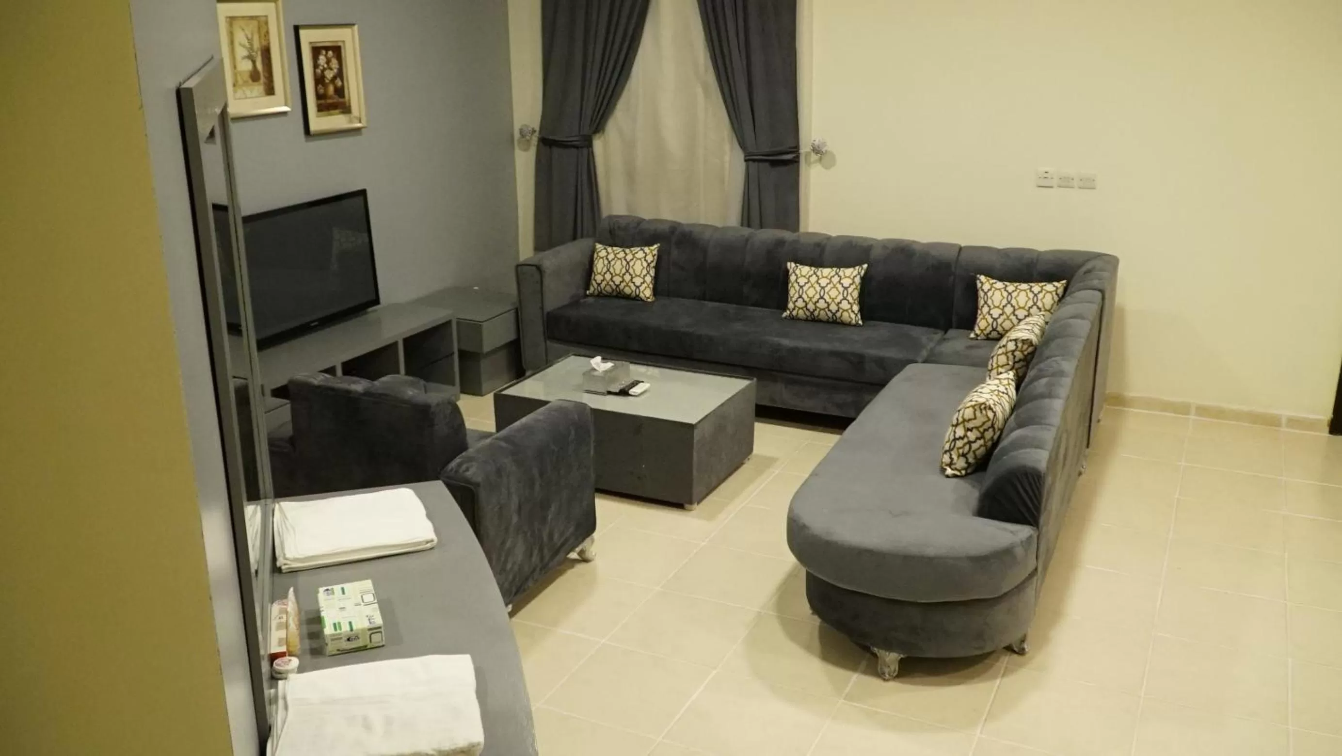 Living room, Seating Area in منتجع الاحلام ينبع & Alahlam Resort Yanbu