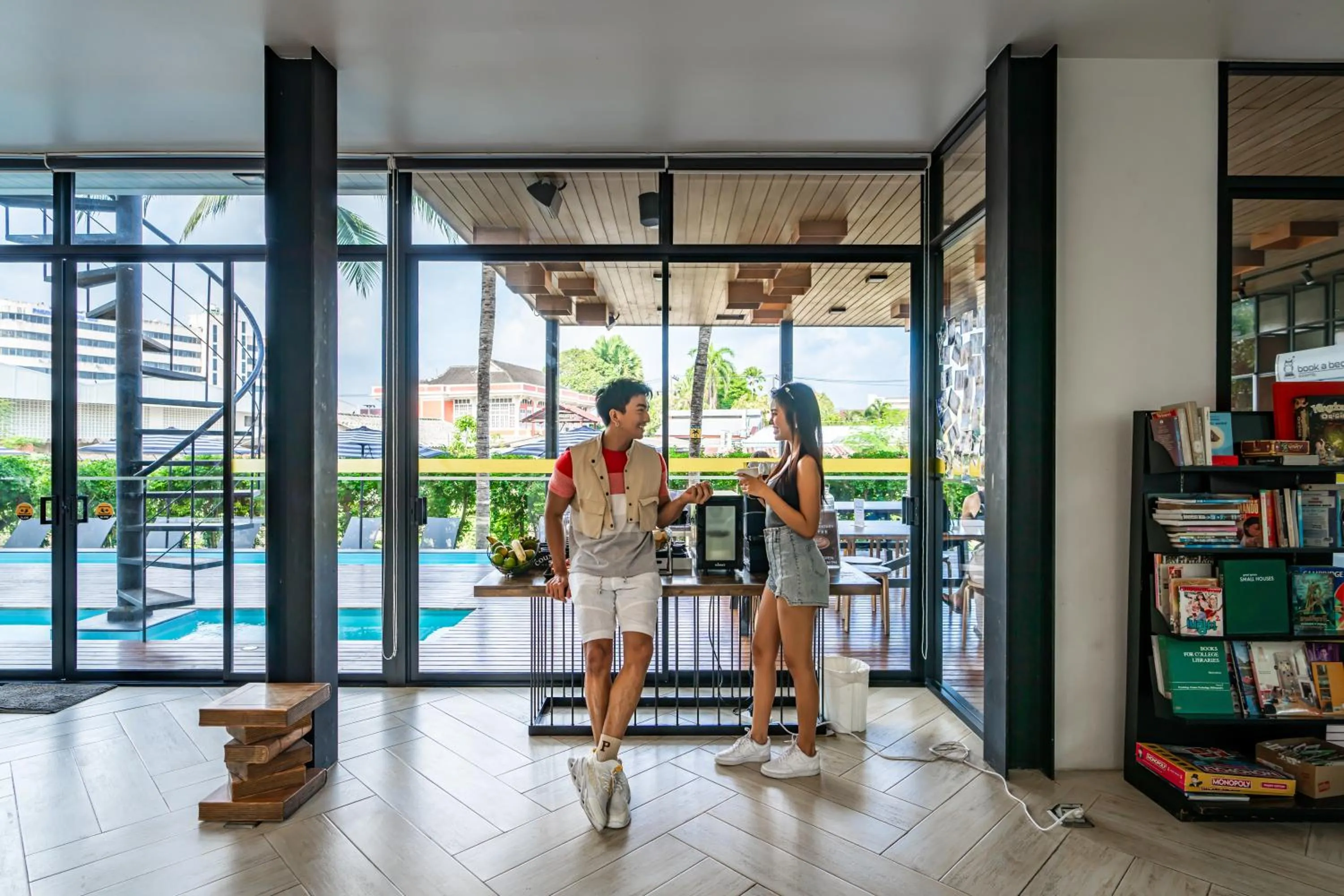 Lobby or reception in Book a Bed Poshtel - SHA Plus