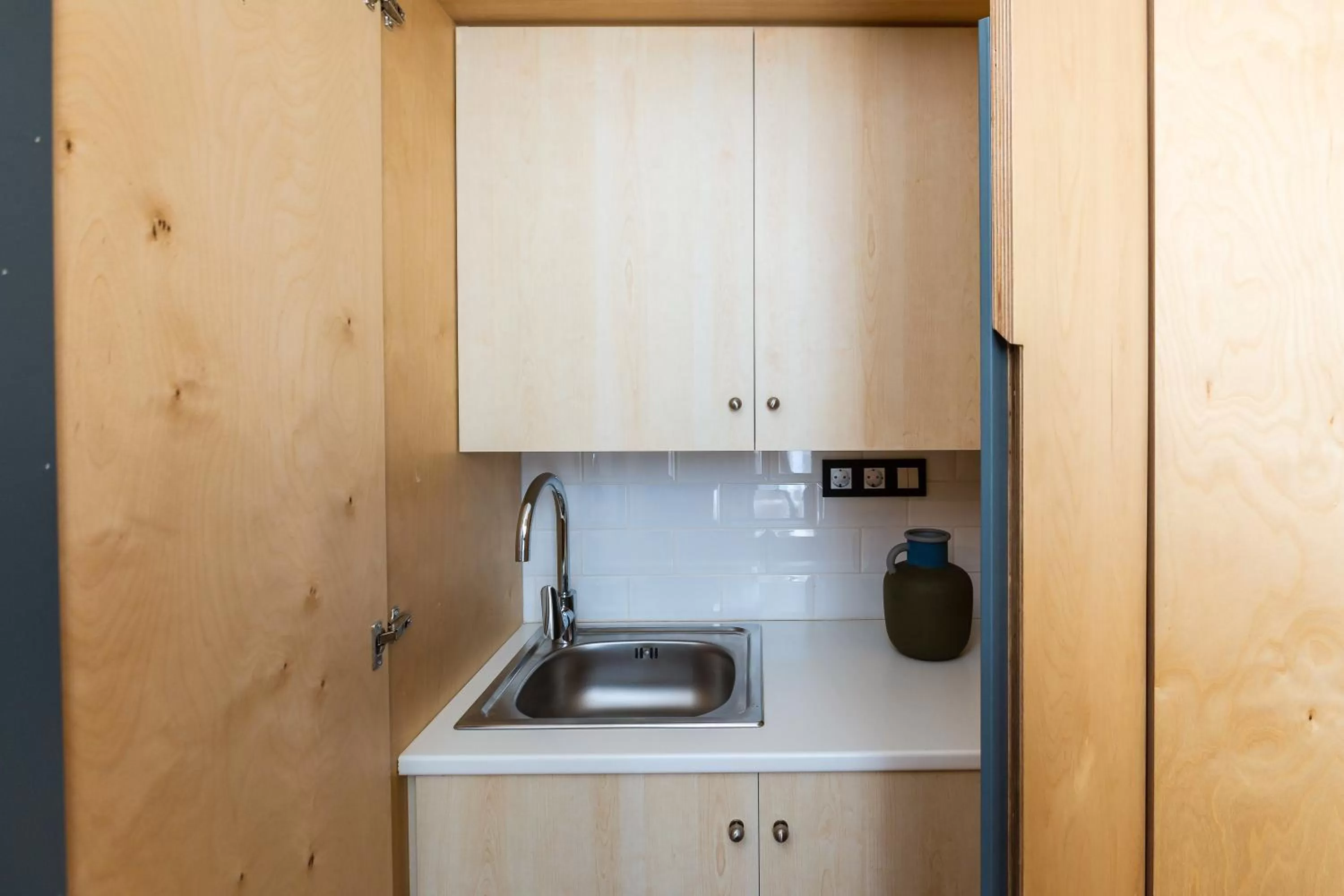 Kitchen or kitchenette in St. Bjur Suites