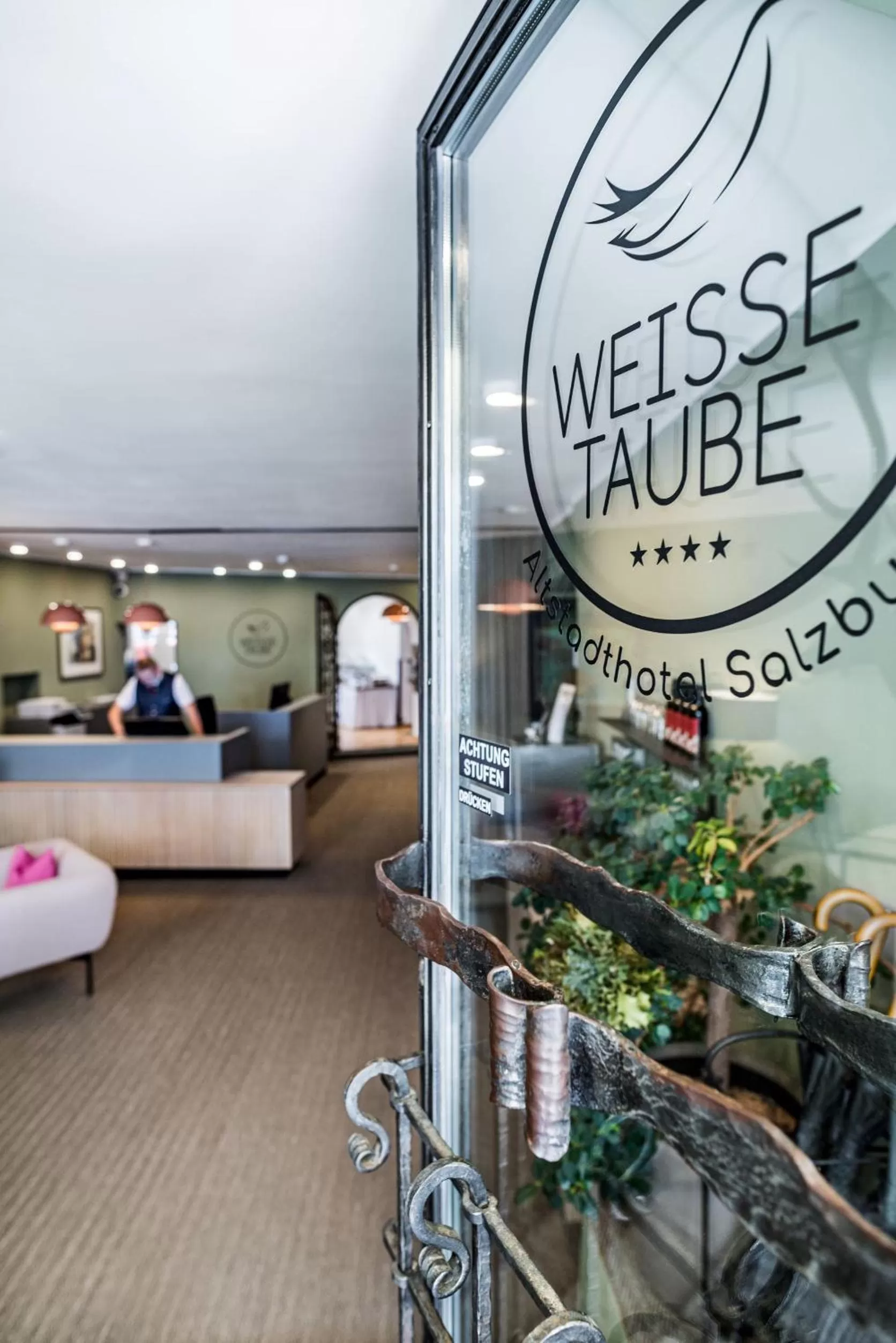 Lobby or reception in Altstadthotel Weisse Taube