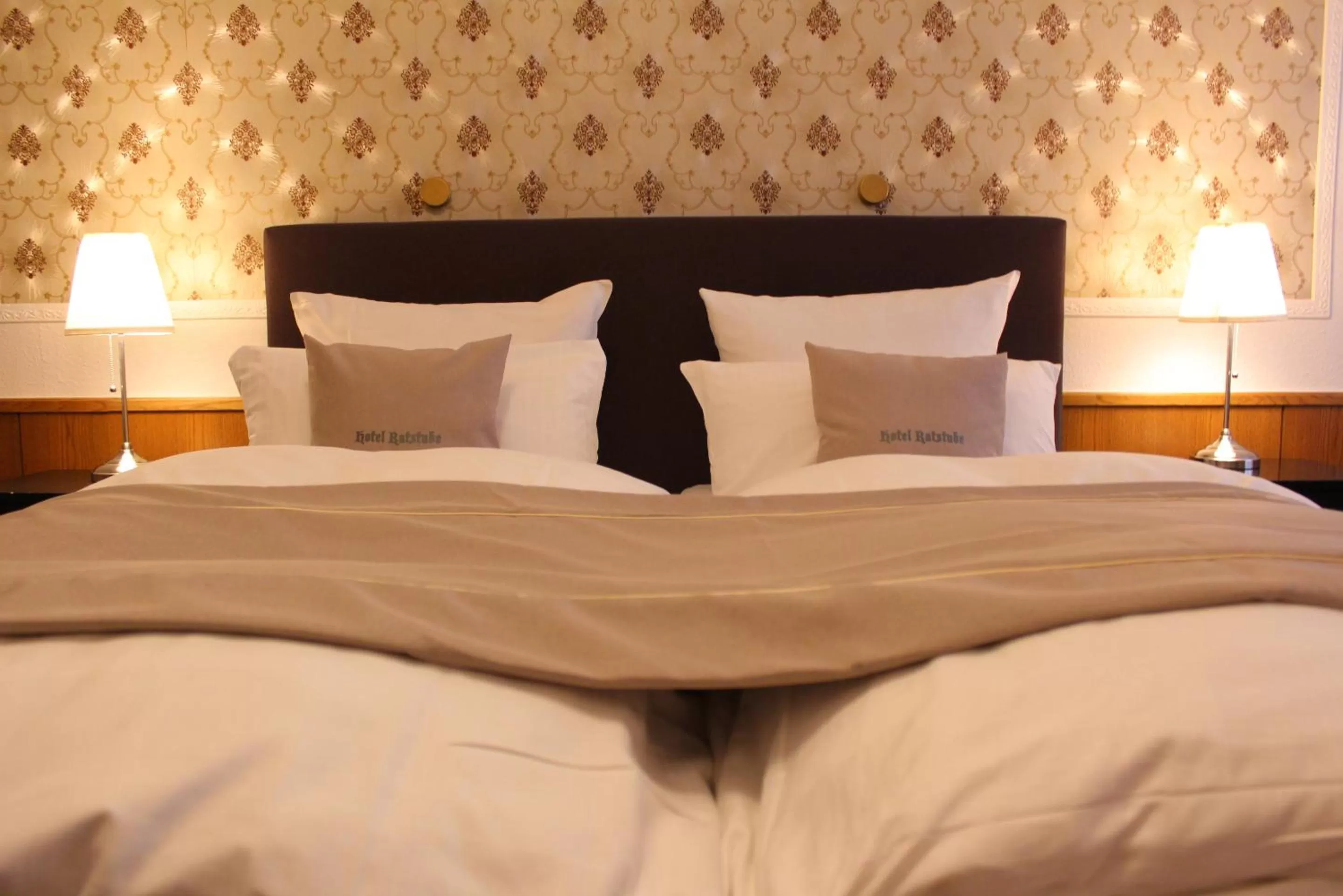 Bedroom, Bed in Hotel Garni Ratstube