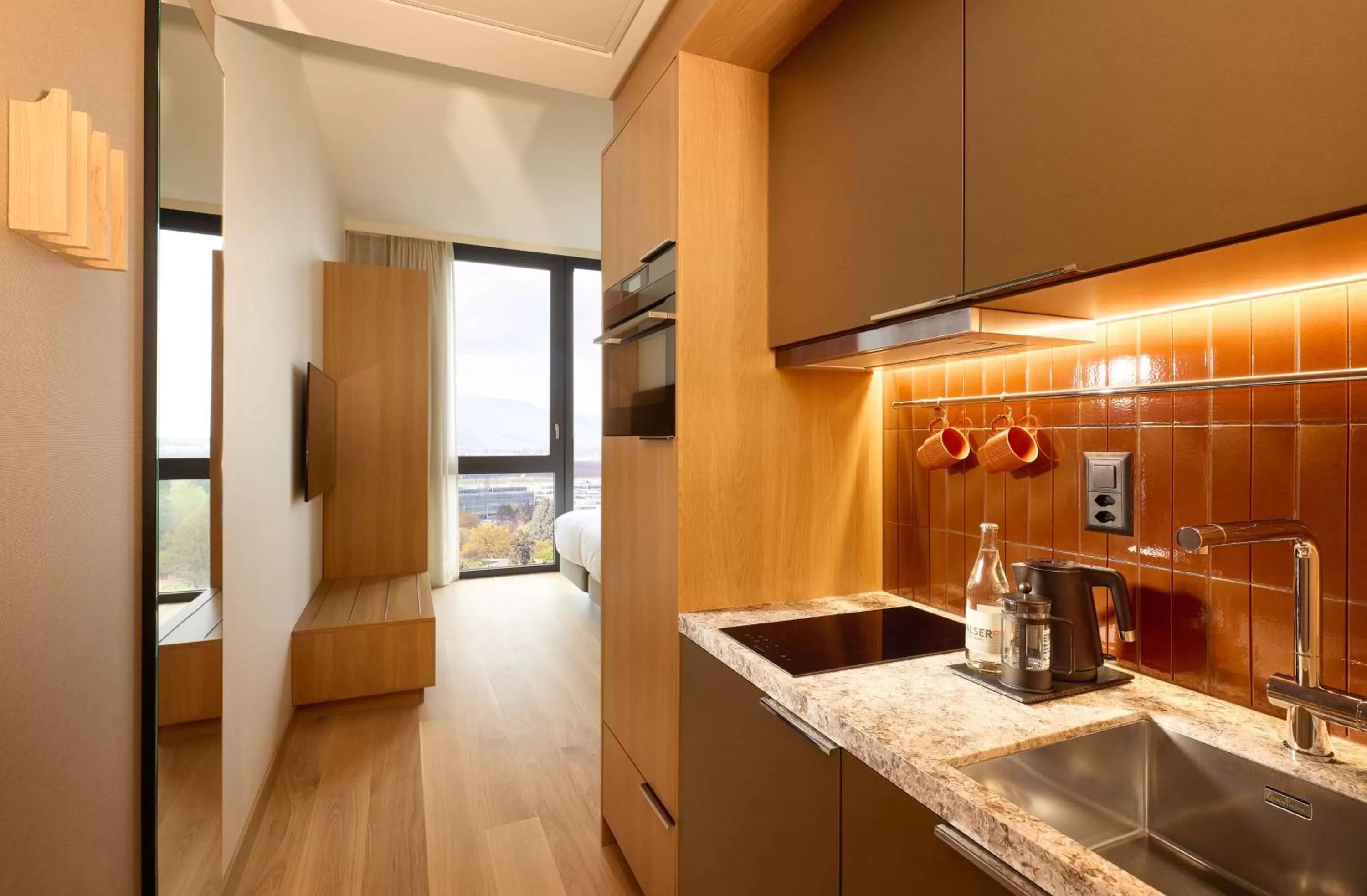 Kitchen or kitchenette in Adina Apartment Hotel Geneva