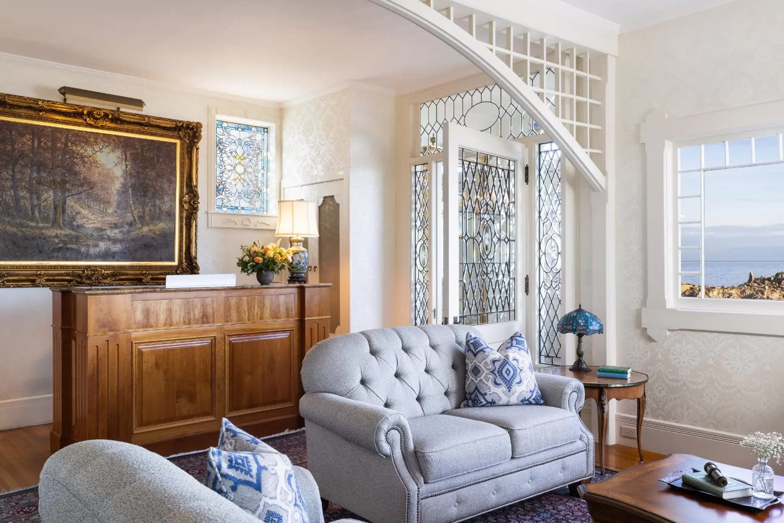 Lobby or reception, Seating Area in Seven Gables Inn on Monterey Bay, A Kirkwood Collection Hotel