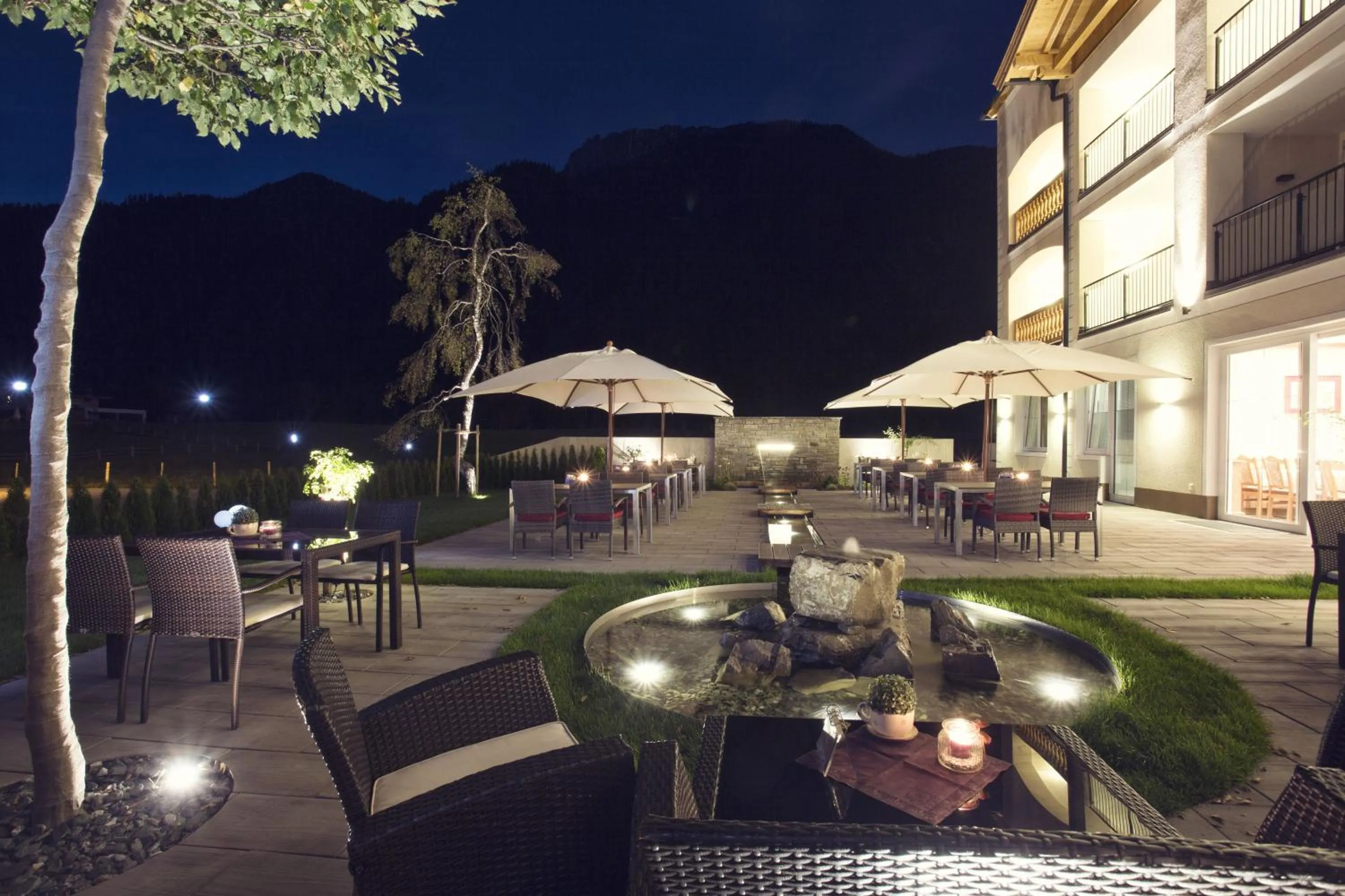 Patio in Hotel & Appartements Heigenhauser