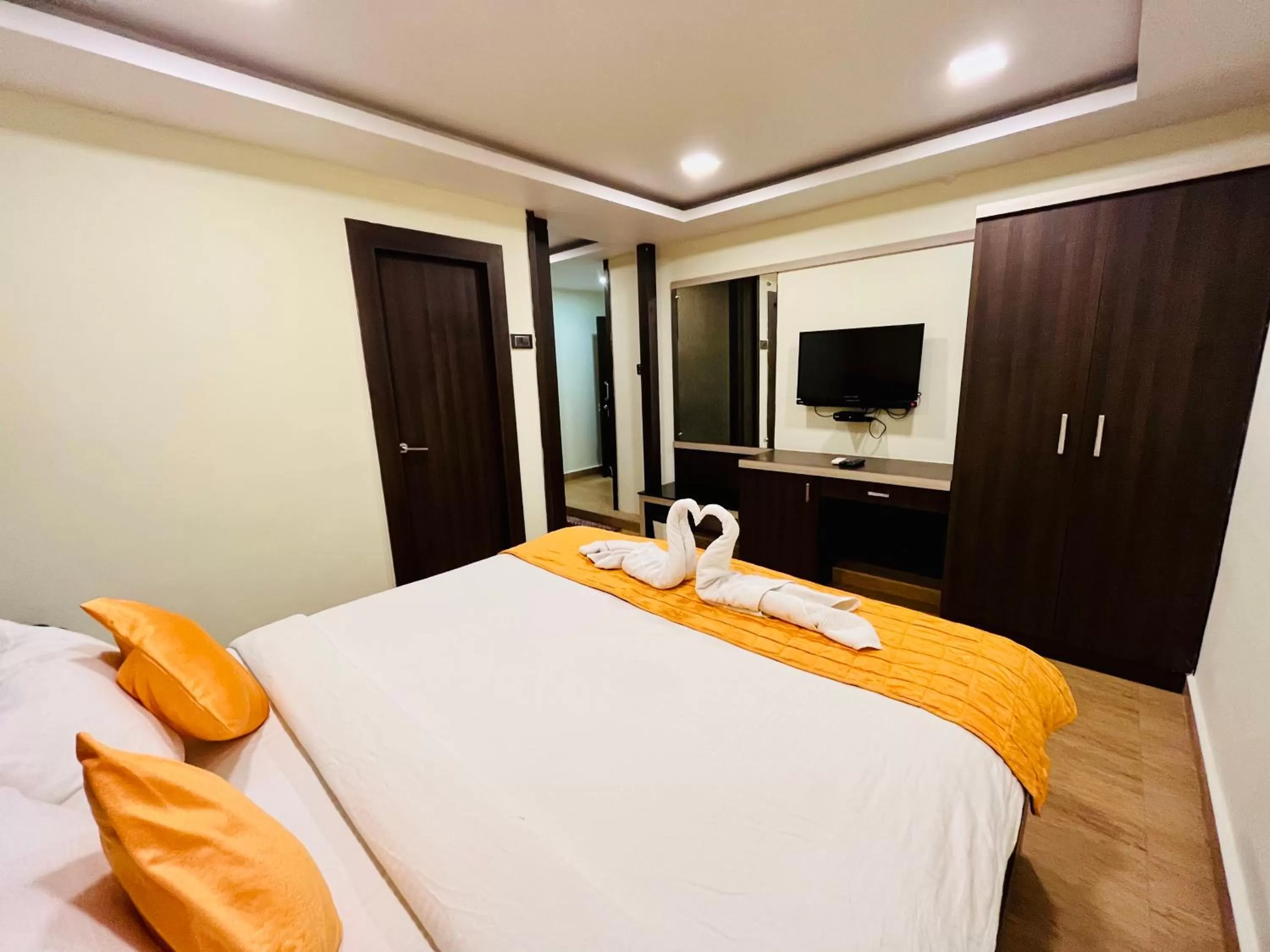 Bed in Shankar Bhavan By Vinayak Hotels