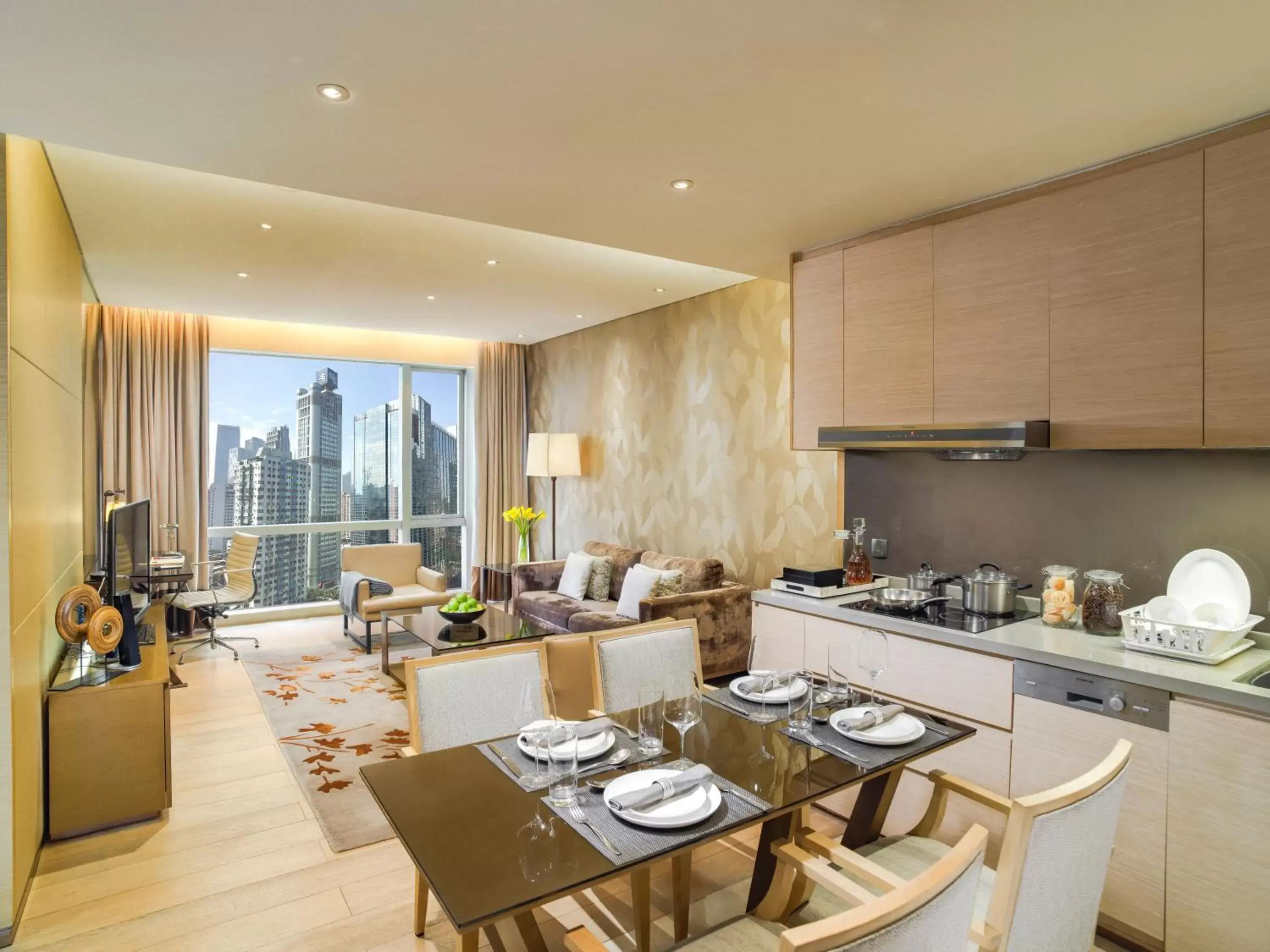 Living room in Fraser Suites Guangzhou
