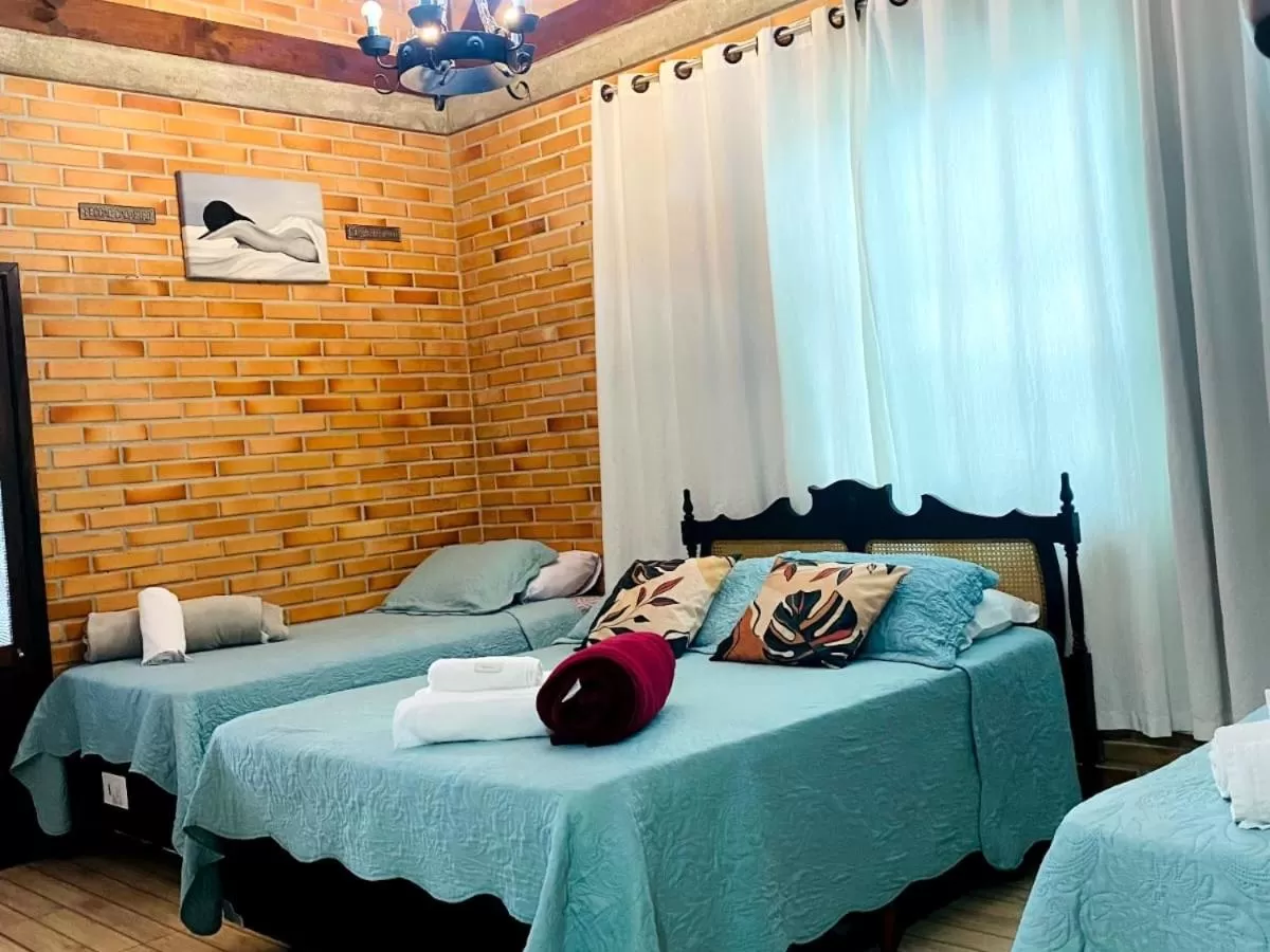 Bed in Pousada Vila de Monaco