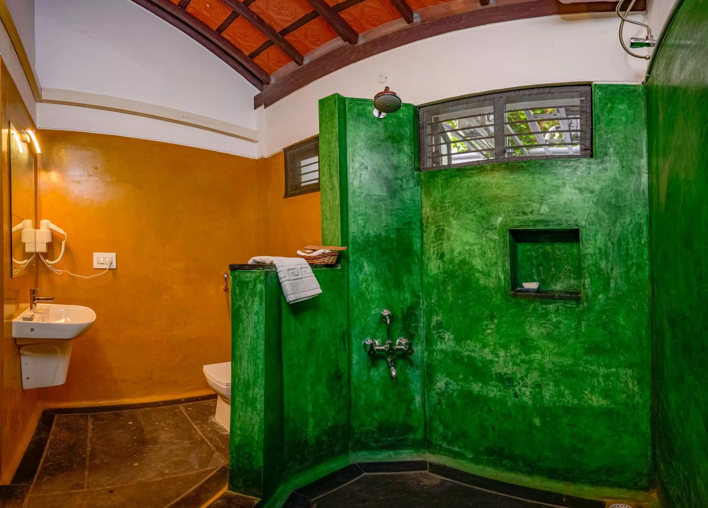Bathroom in Neemrana's Coconut Alley