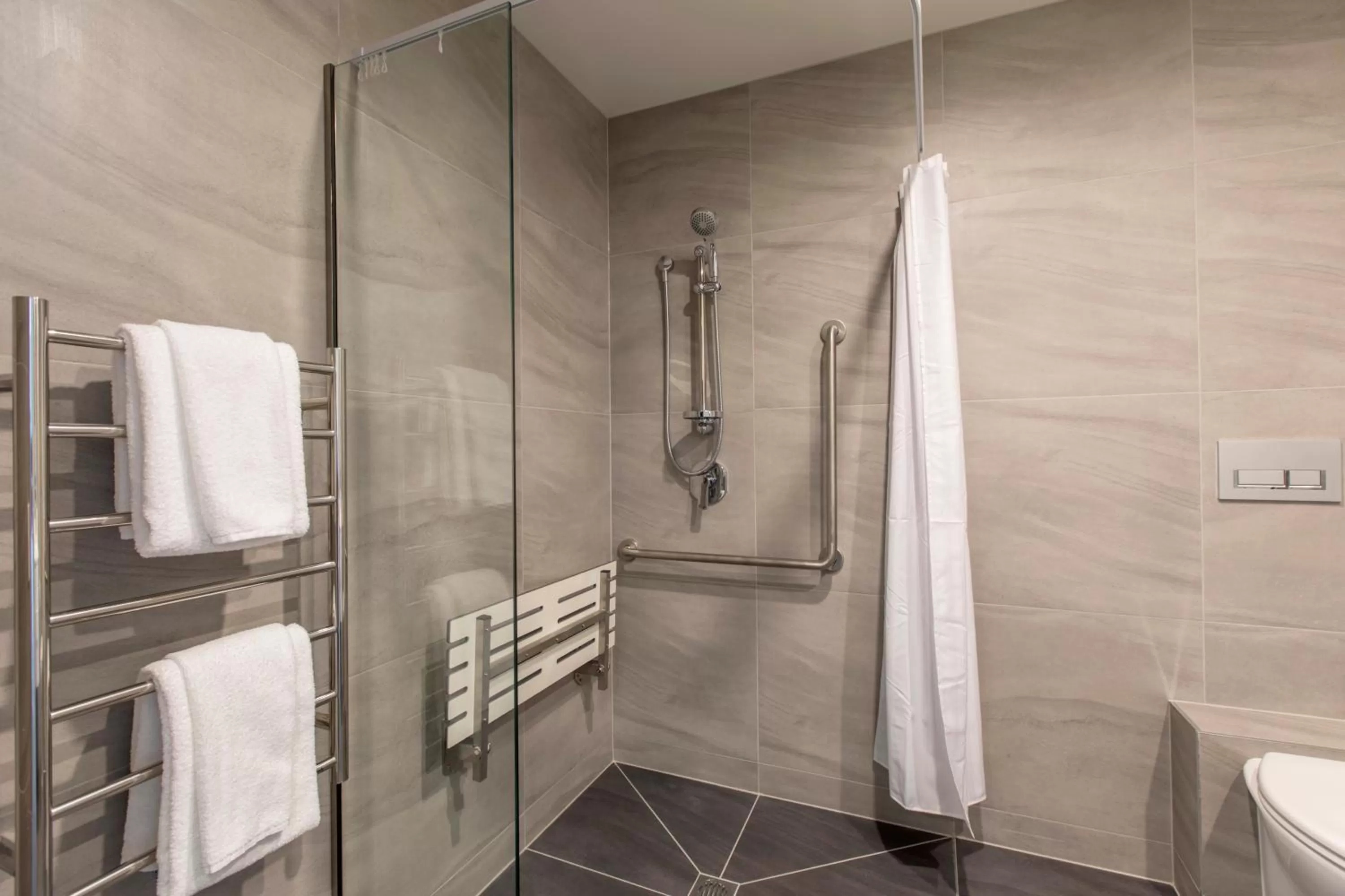 Shower in Quest on Manchester Serviced Apartments