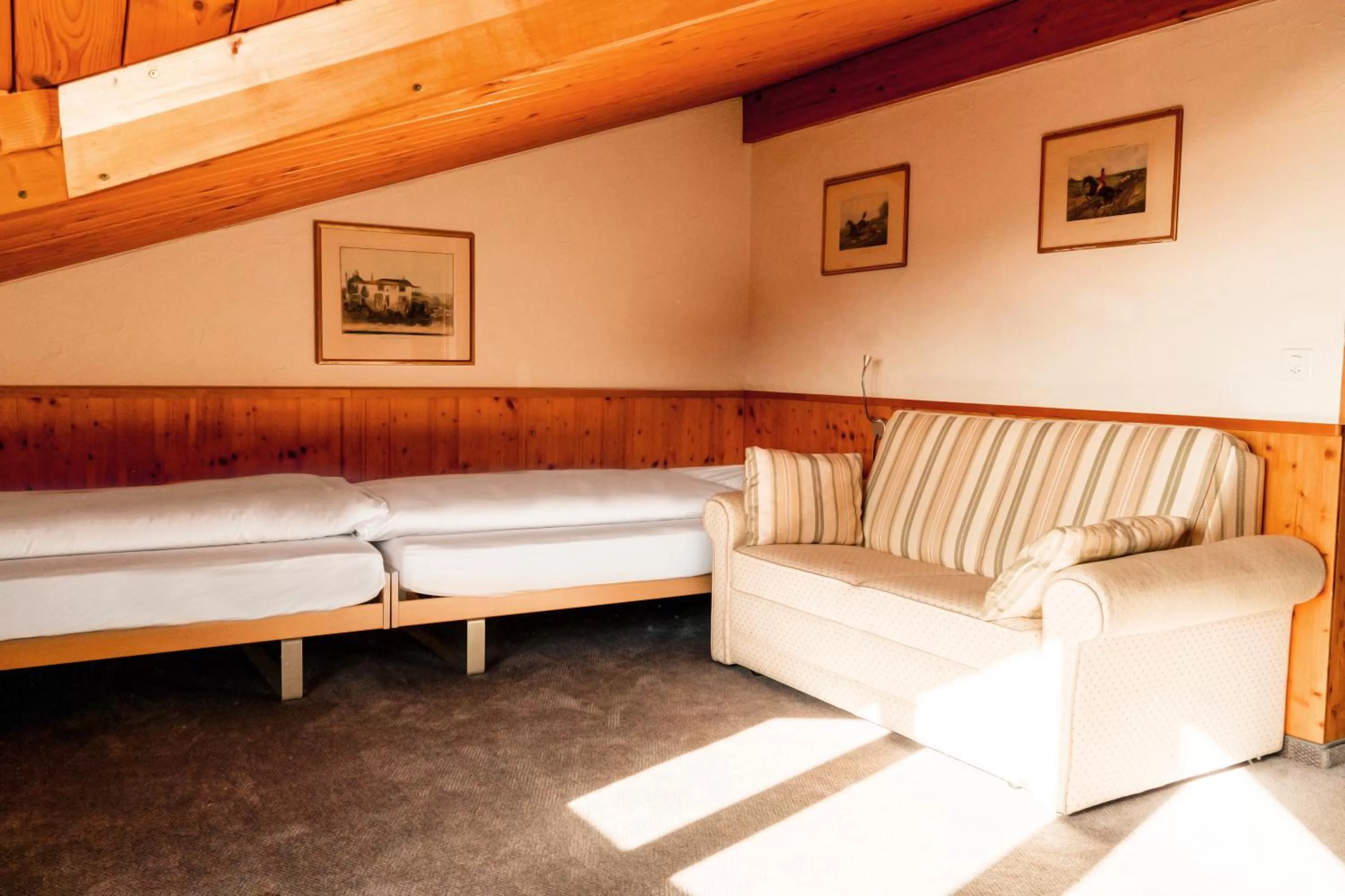 Seating area in Hostel Flims