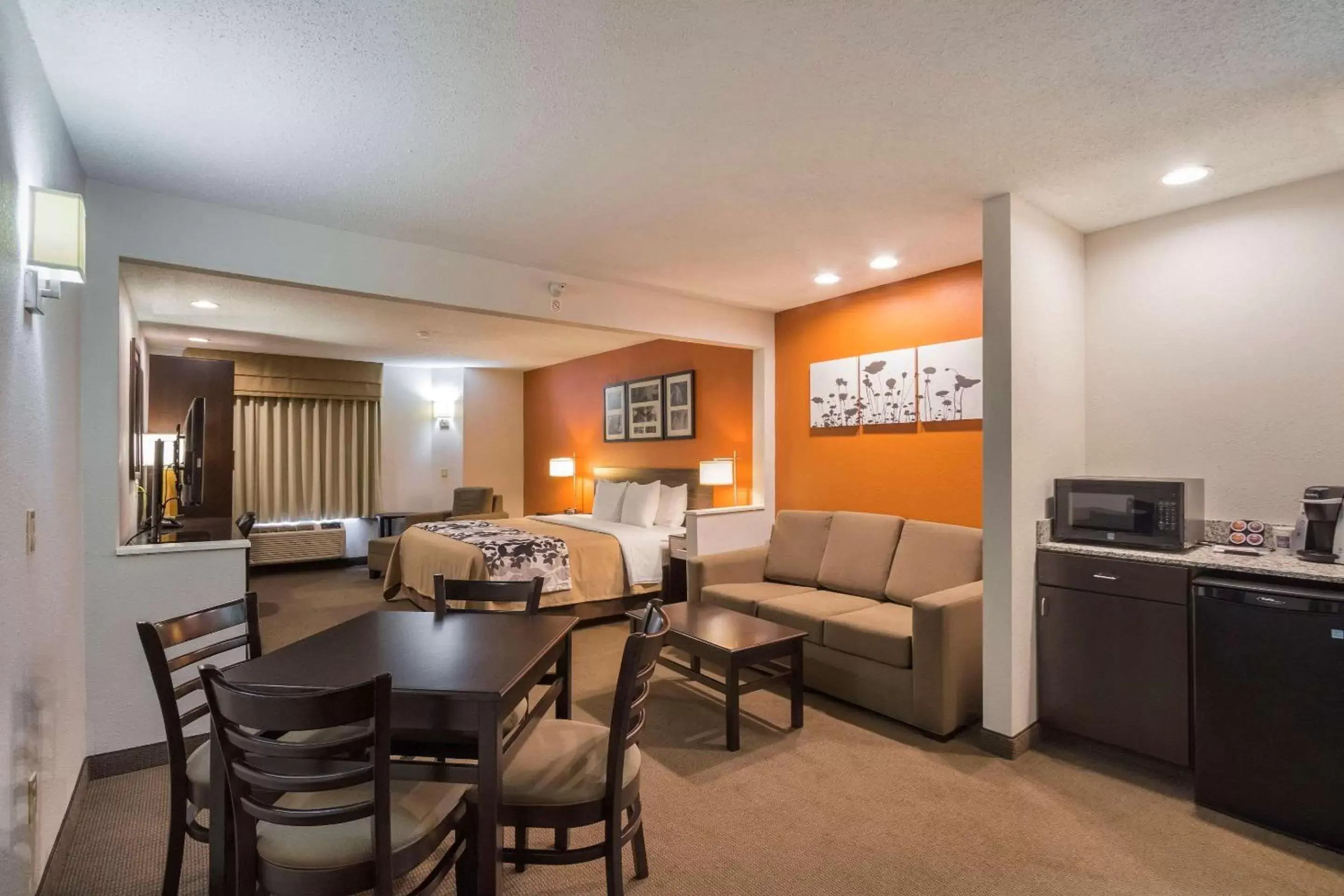 Photo of the whole room, Dining Area in Sleep Inn & Suites Danville