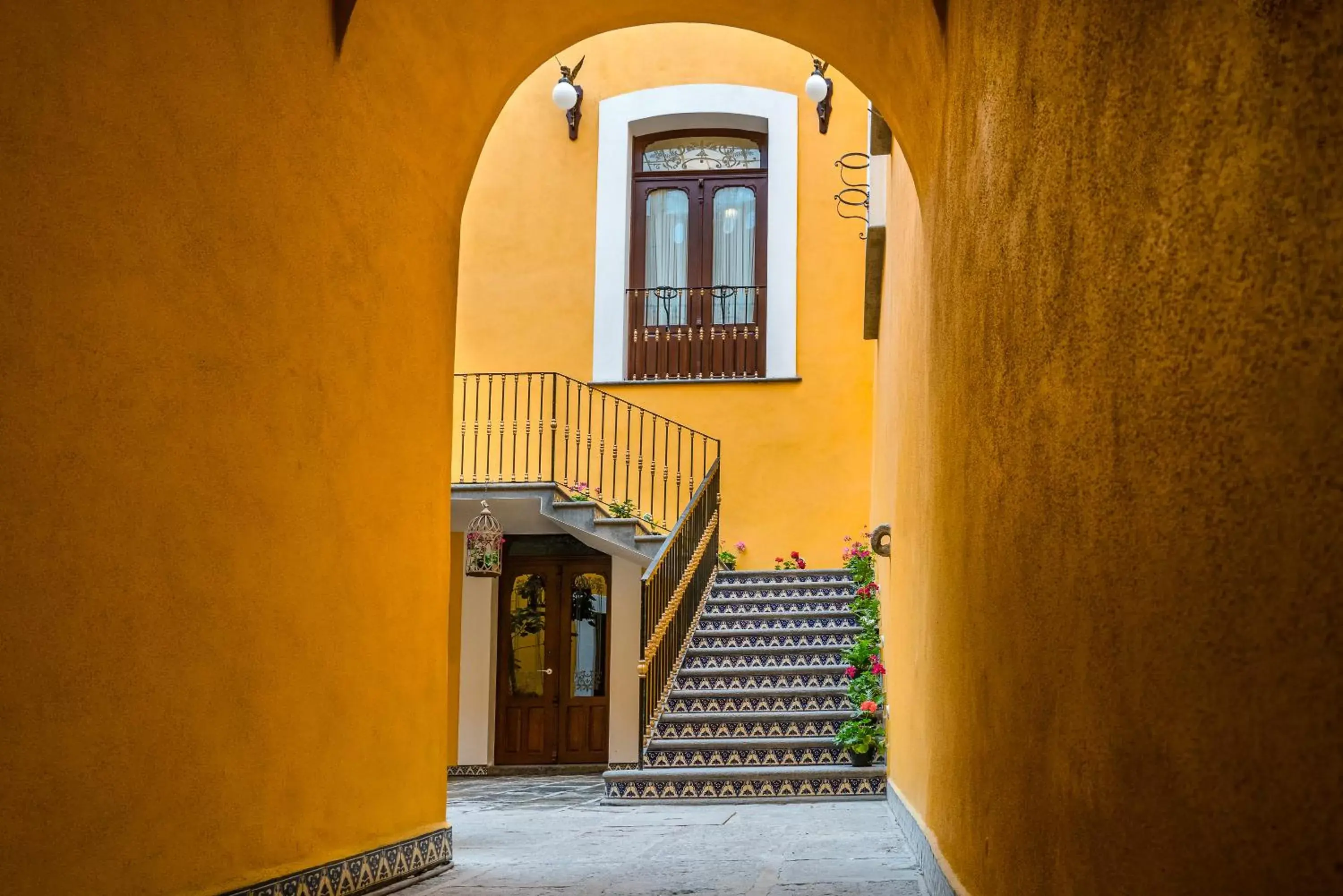 Inner courtyard view, Property Building in Hotel Marqués del Ángel