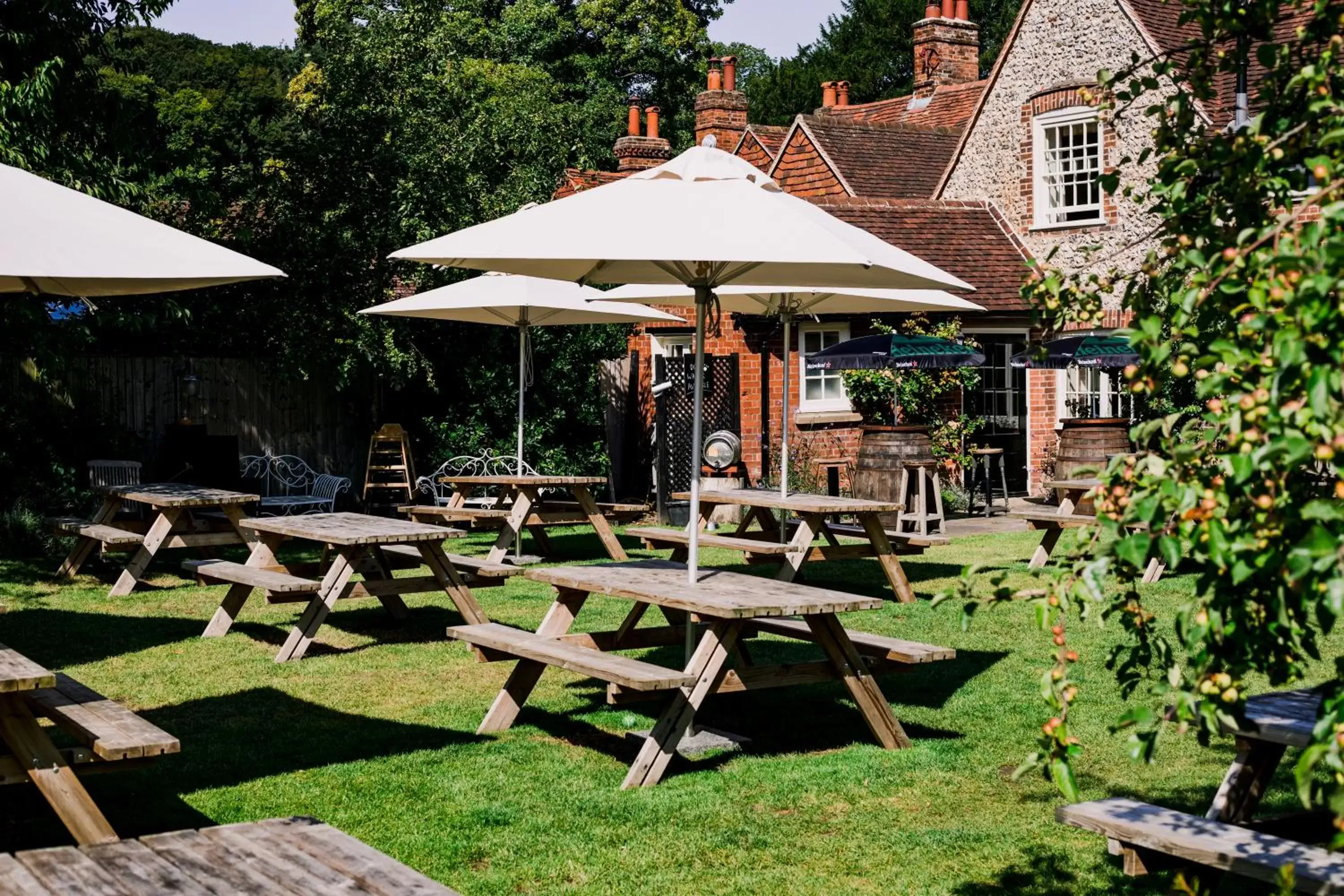 Garden in The Stag and Huntsman at Hambleden