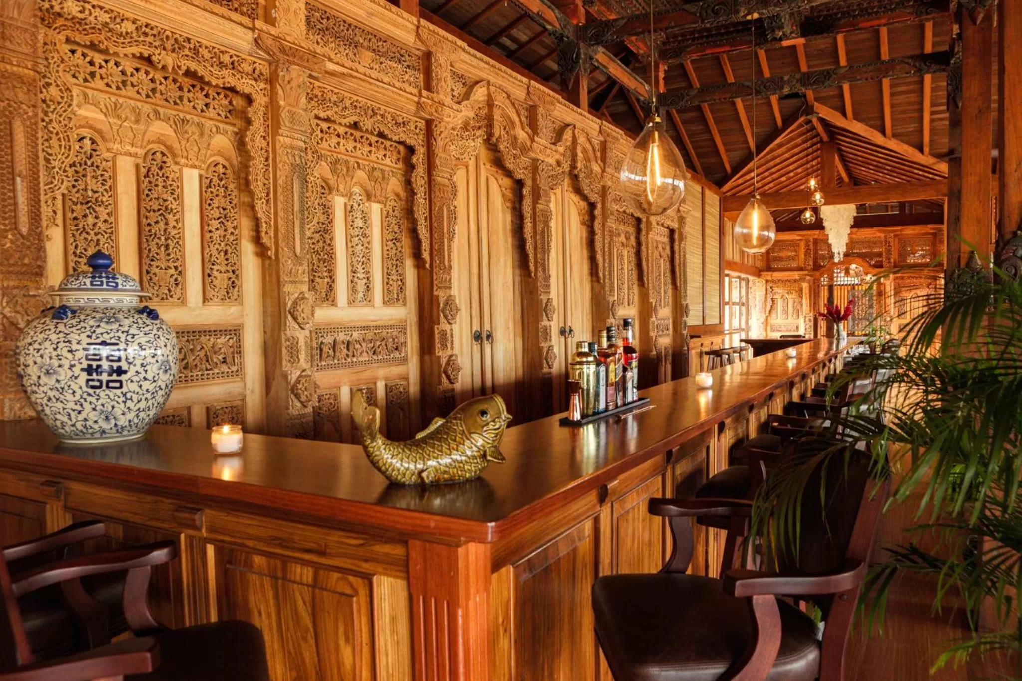 Lounge or bar in La Coralina Island House