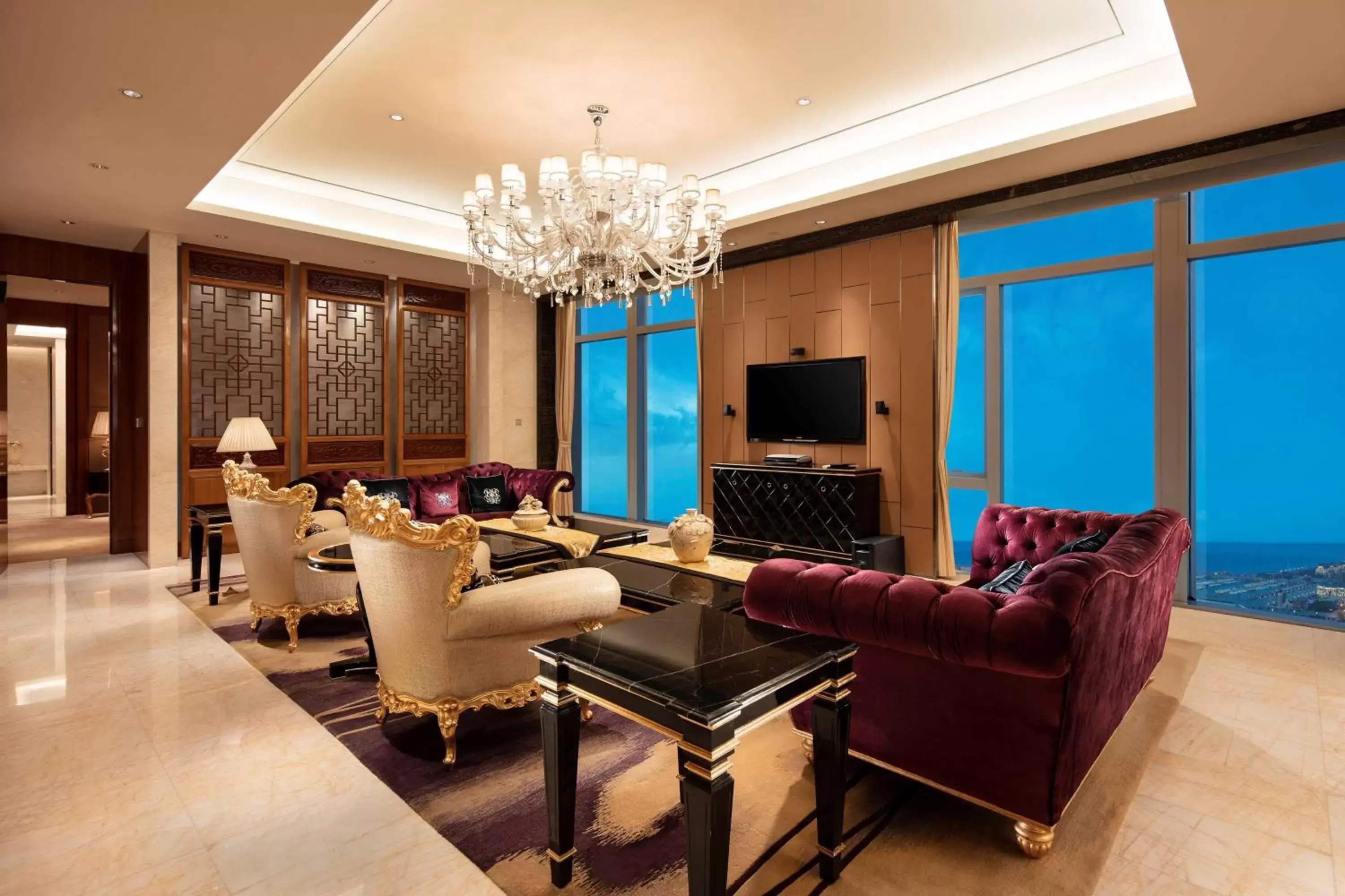 Living room in Hilton Dalian