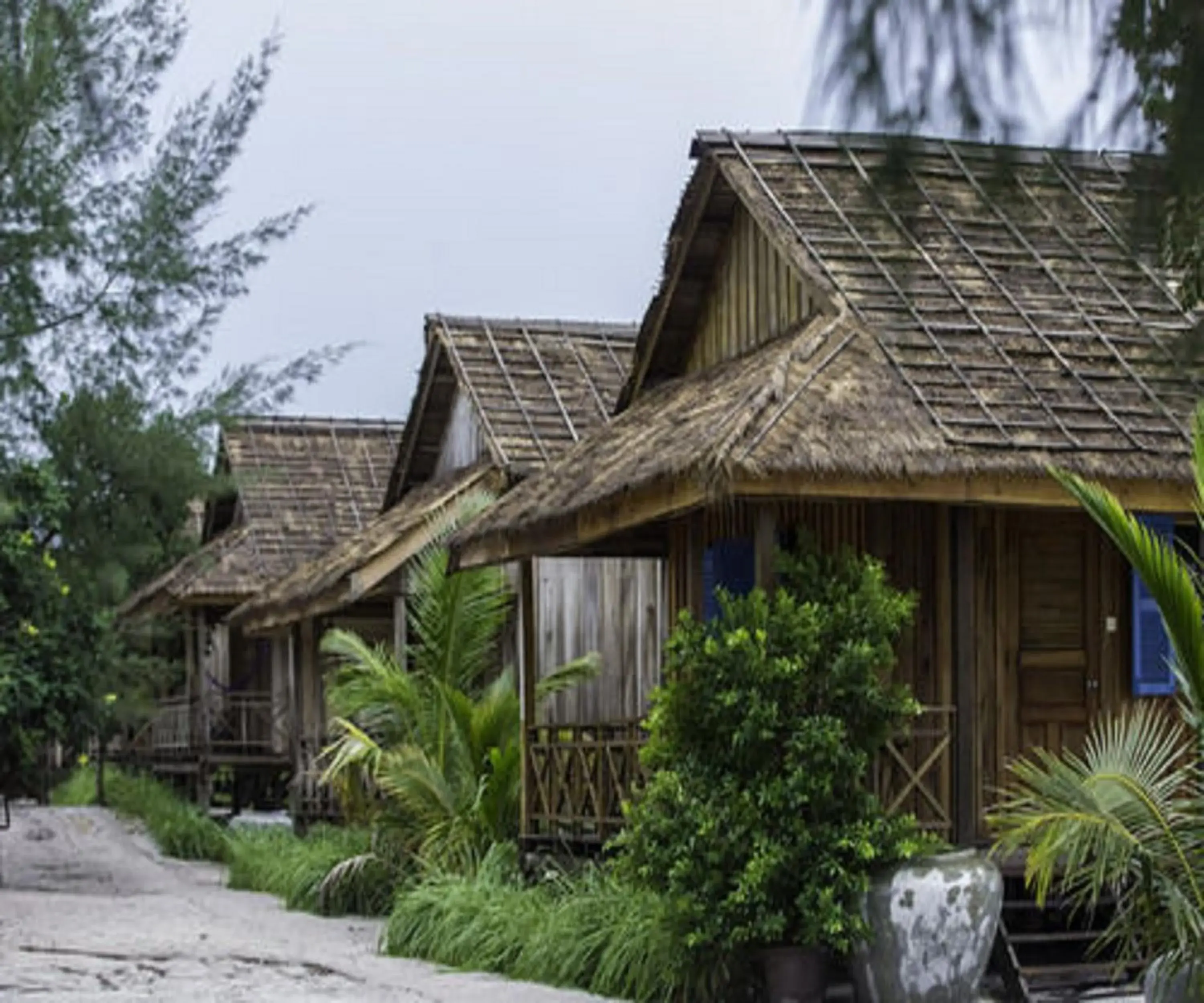 Patio, Property Building in Sok San Beach Resort