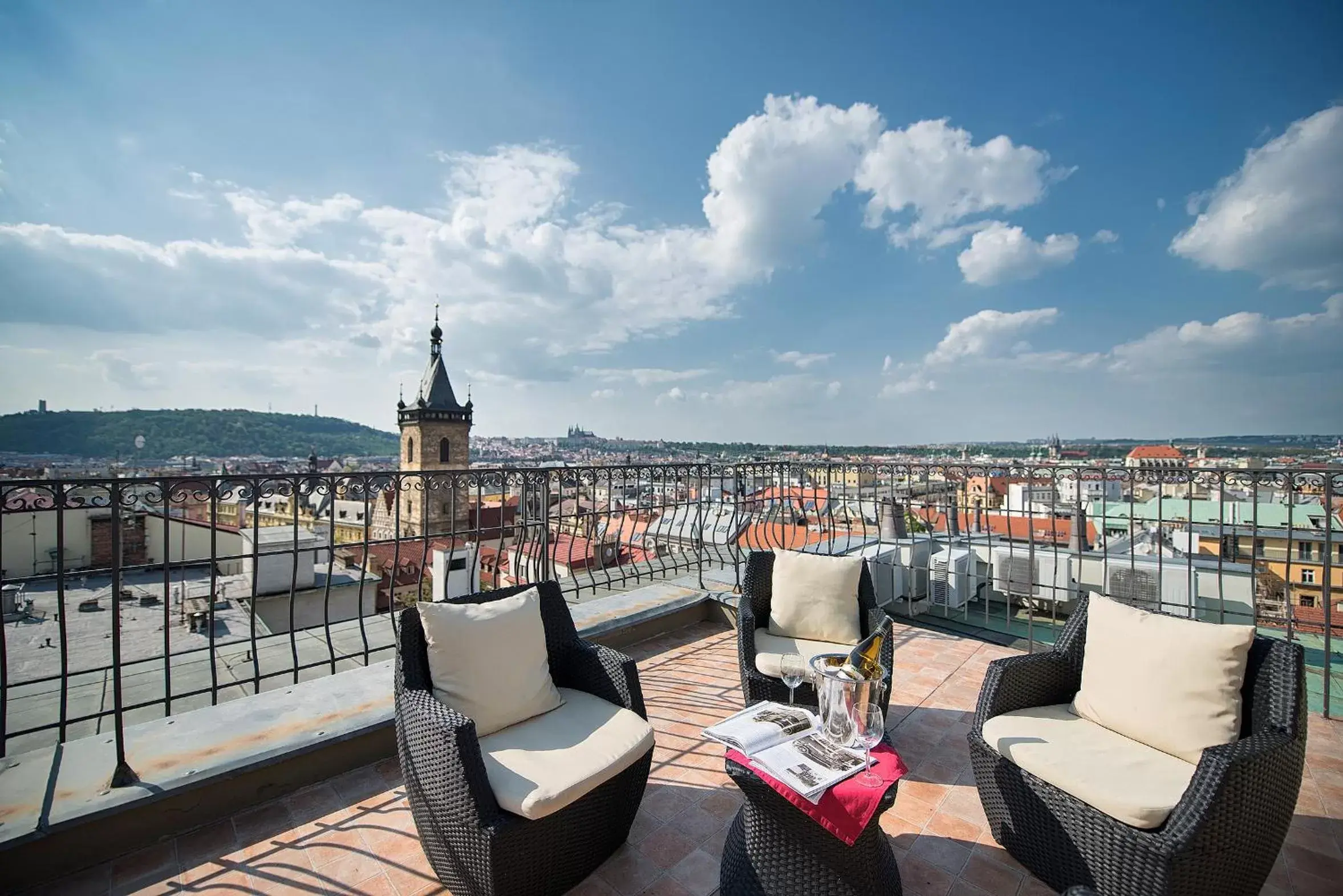 View (from property/room), Balcony/Terrace in Hotel Suite Home Prague