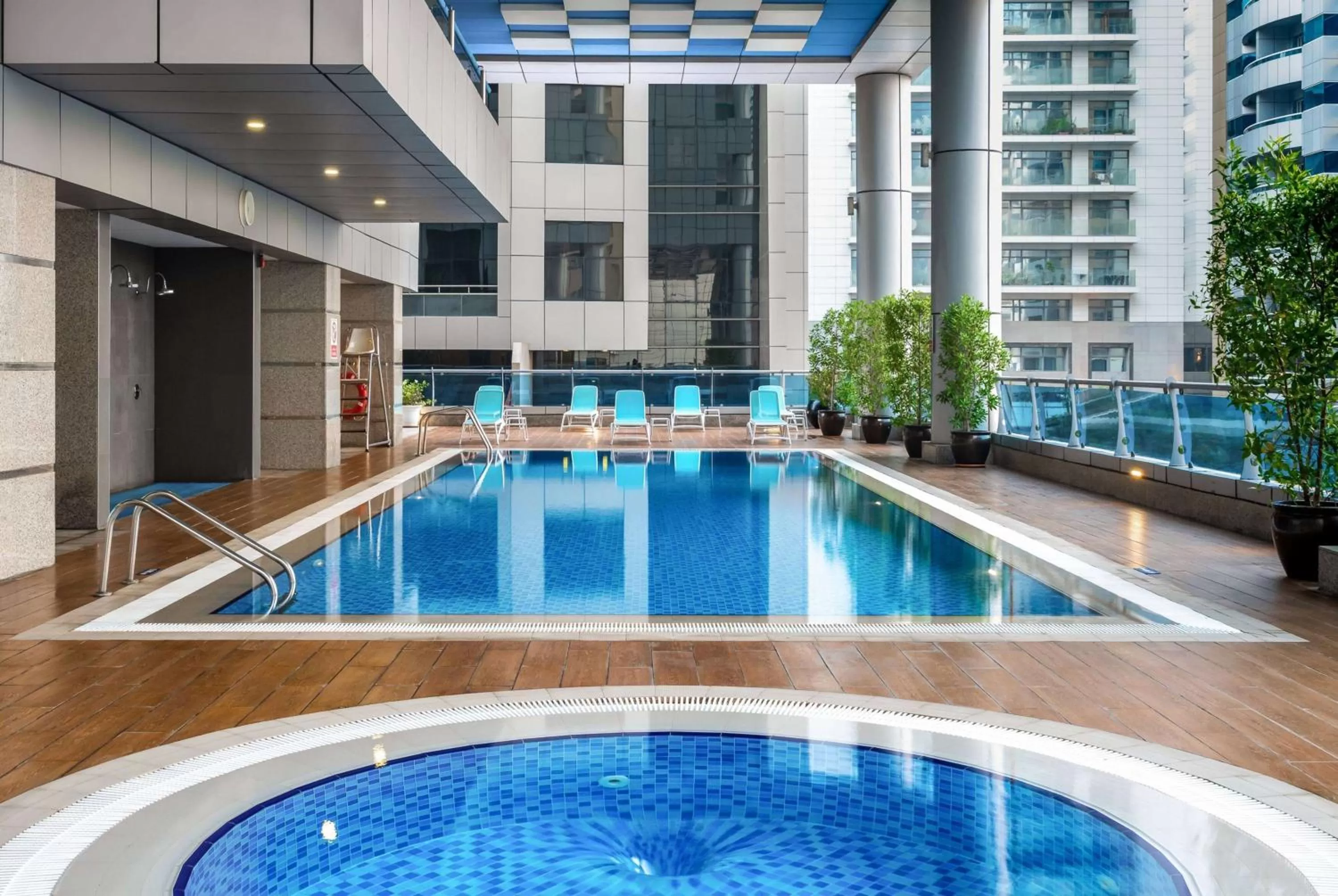 Pool view in Ramada by Wyndham Dubai Barsha Heights