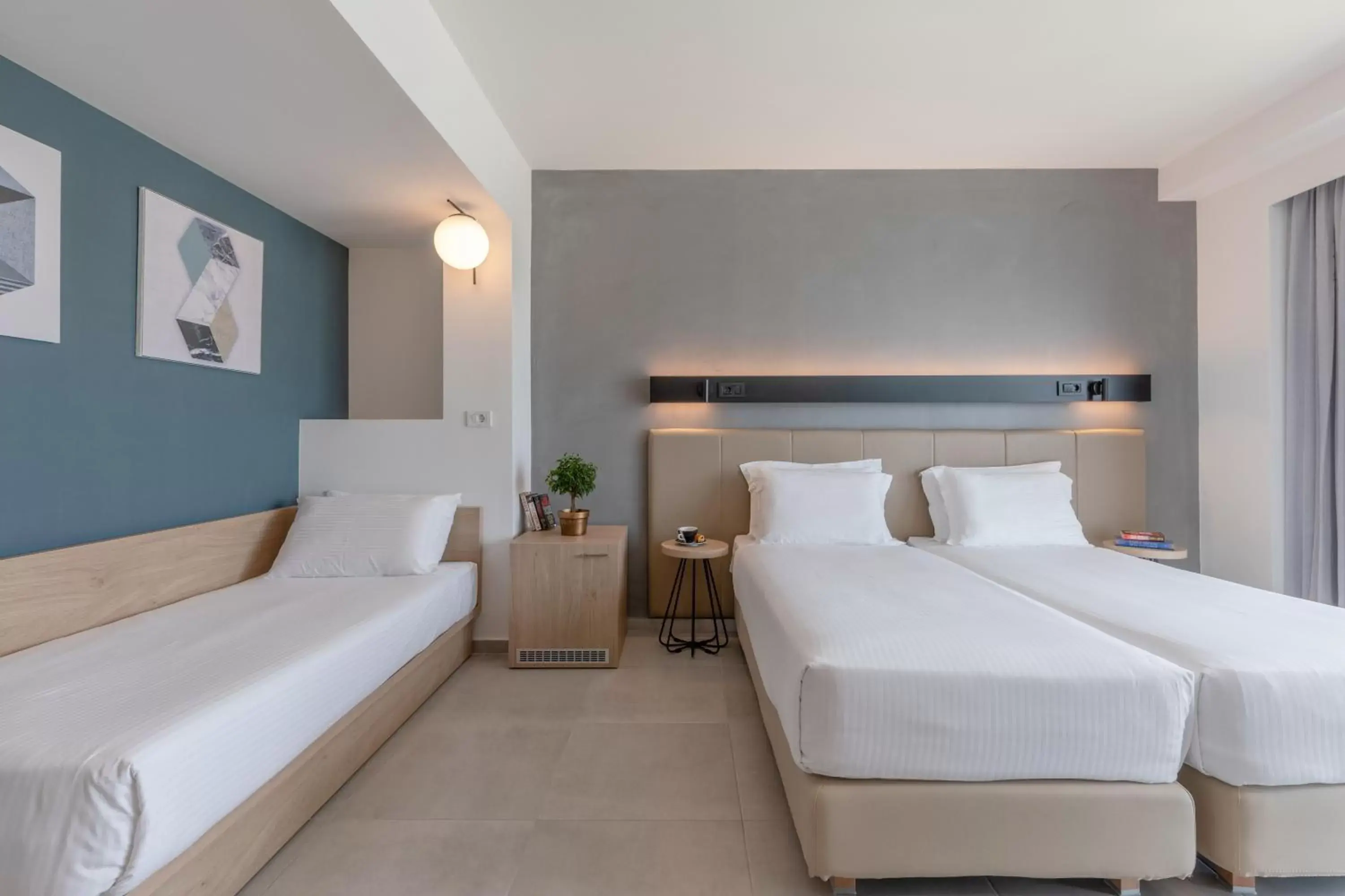 Bed in Avra Hotel
