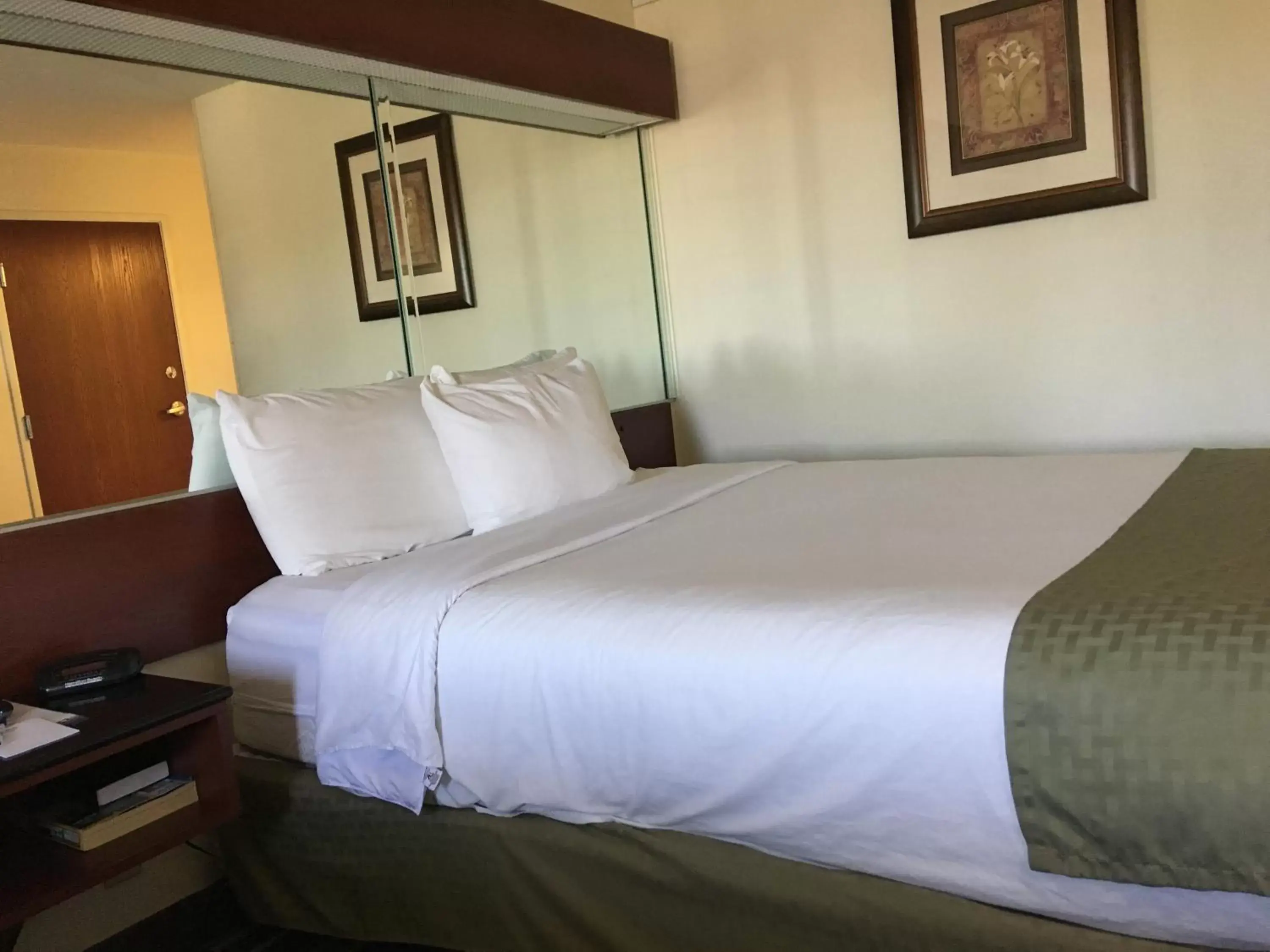 Bed in Microtel Inn & Suites by Wyndham Indianapolis Airport