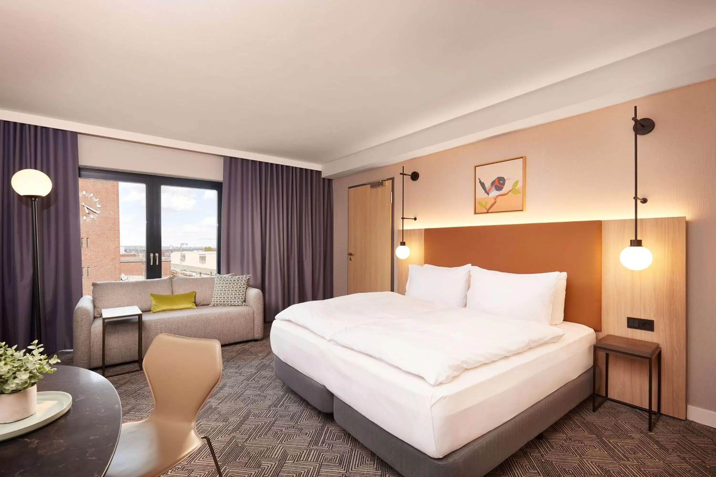 Bedroom, Bed in Adina Apartment Hotel Dusseldorf Bedroom, Bed in Adina Apartment Hotel Dusseldorf