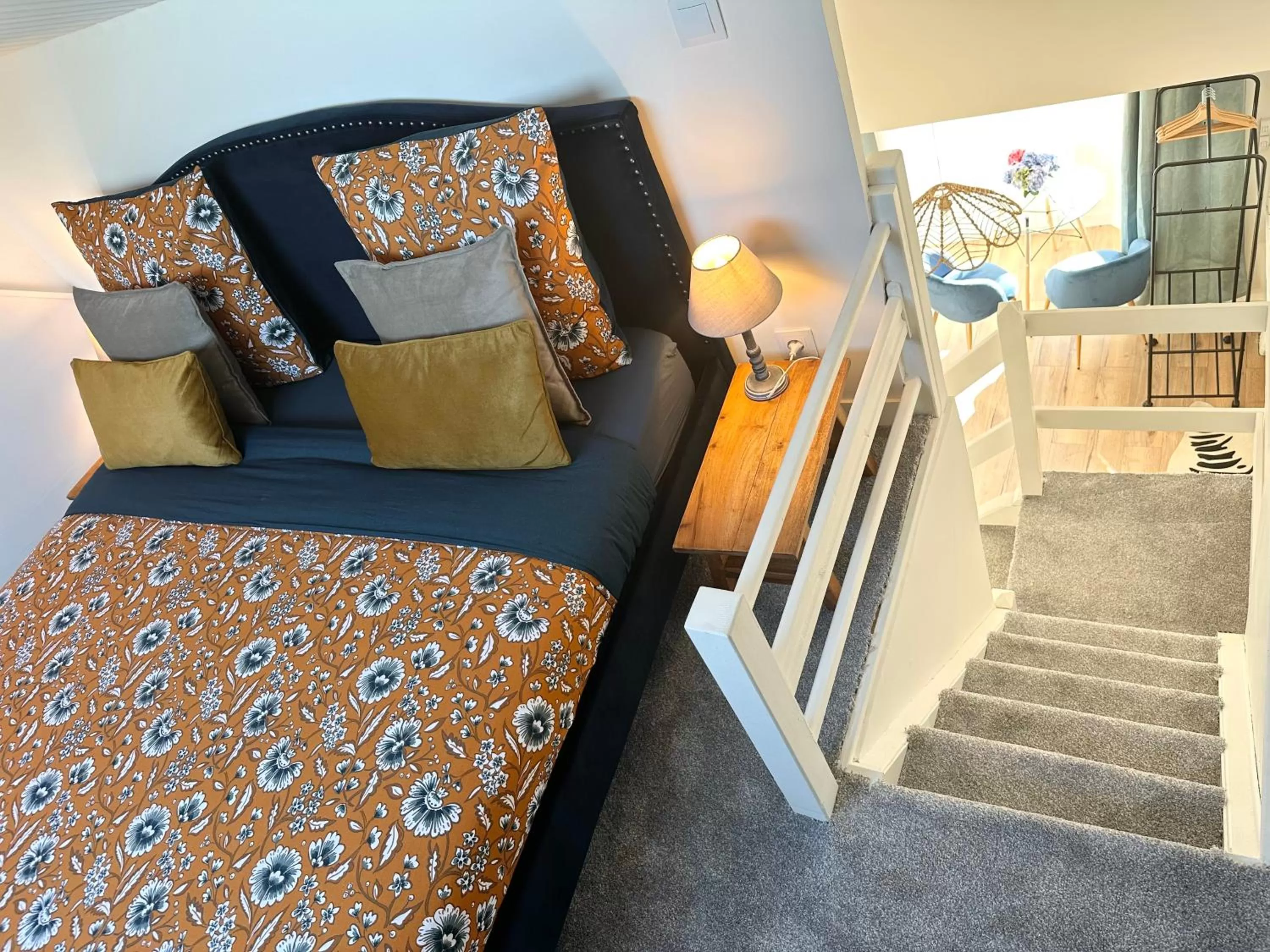 Bed in Les Turquoises Étretat - L'Hôtel-Boutique