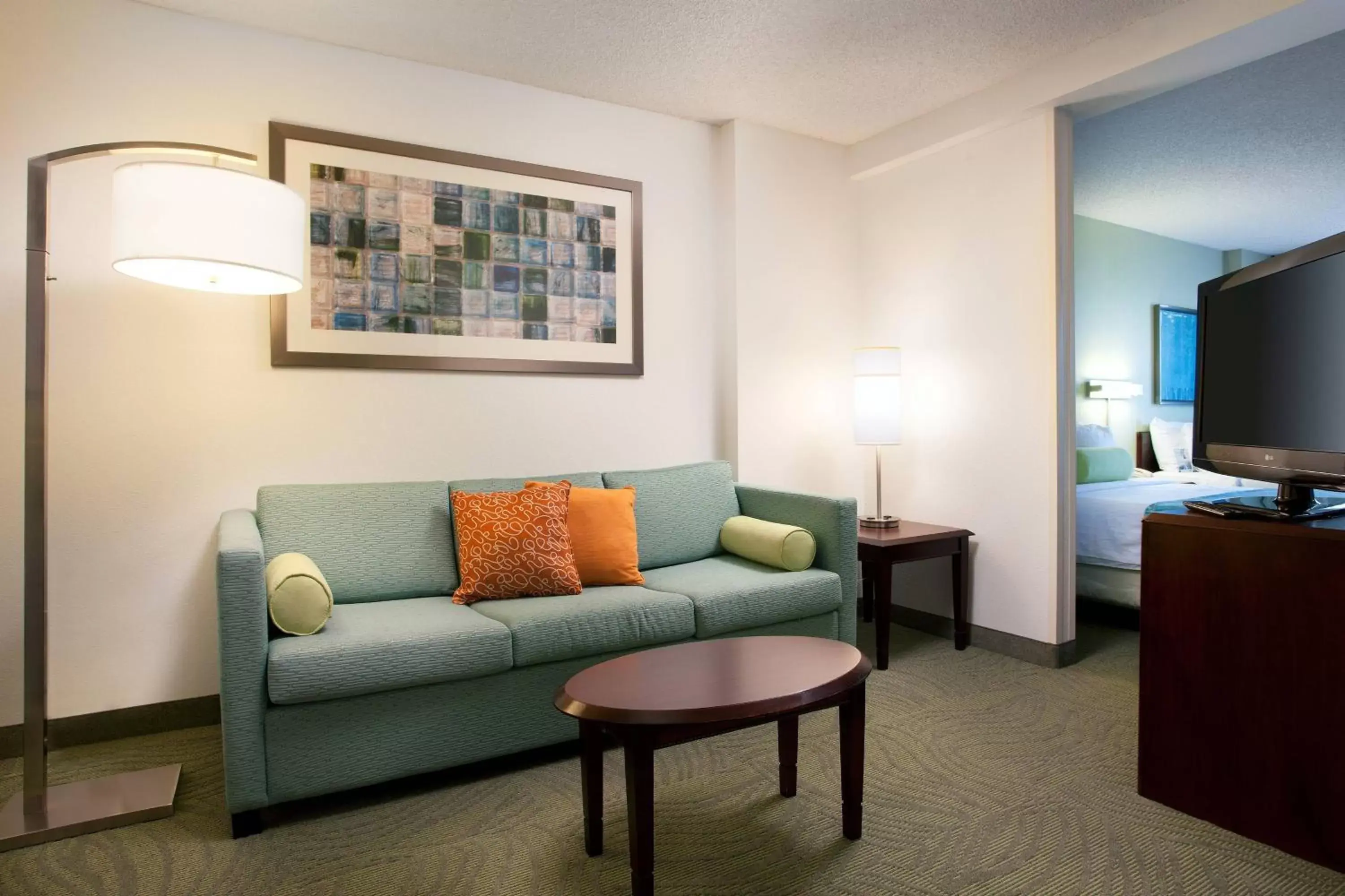 Living room, Seating Area in SpringHill Suites Los Angeles LAX/Manhattan Beach