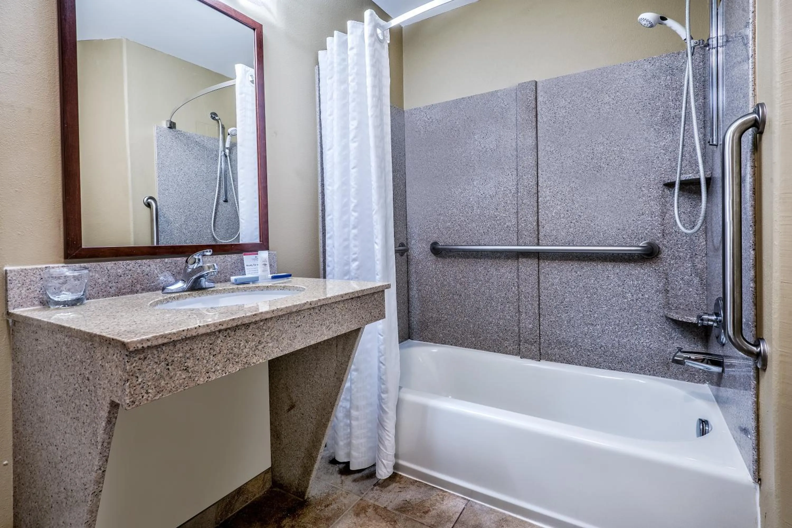 Bathroom in Candlewood Suites Galveston by IHG