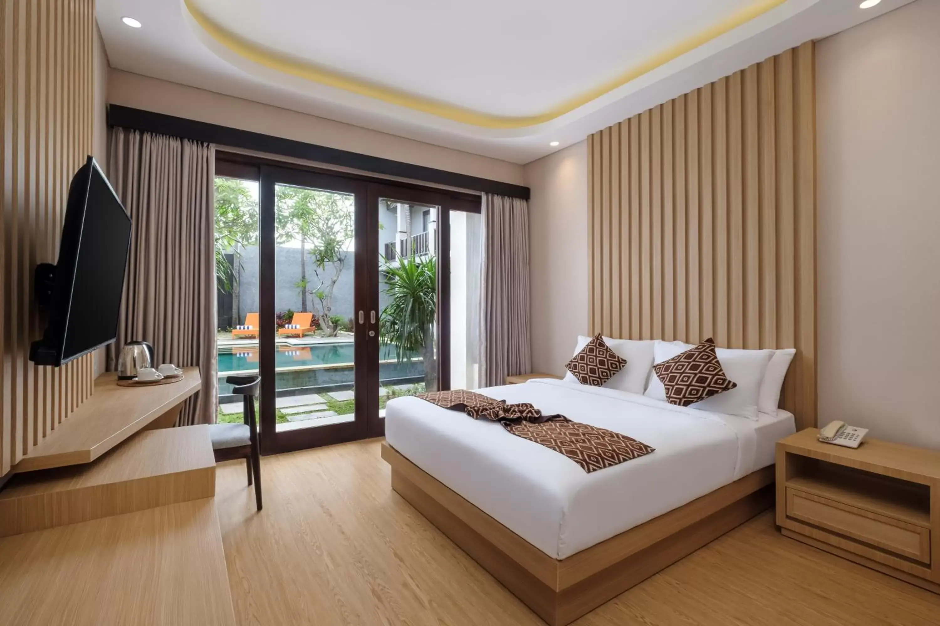 Bedroom, Bed in ABISHA Hotel Sanur