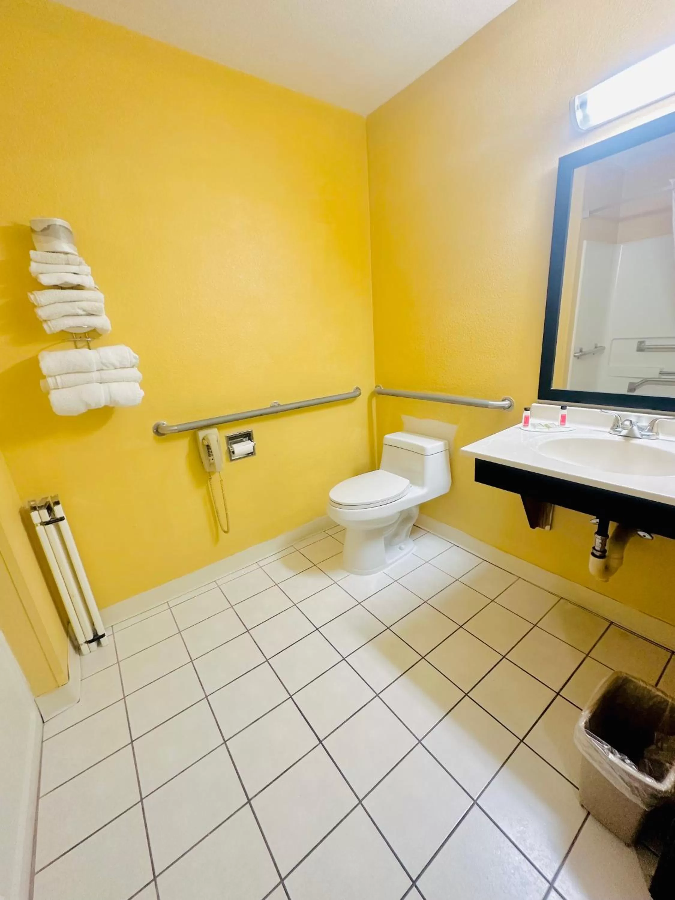 Bathroom in Super 8 by Wyndham Warrenton