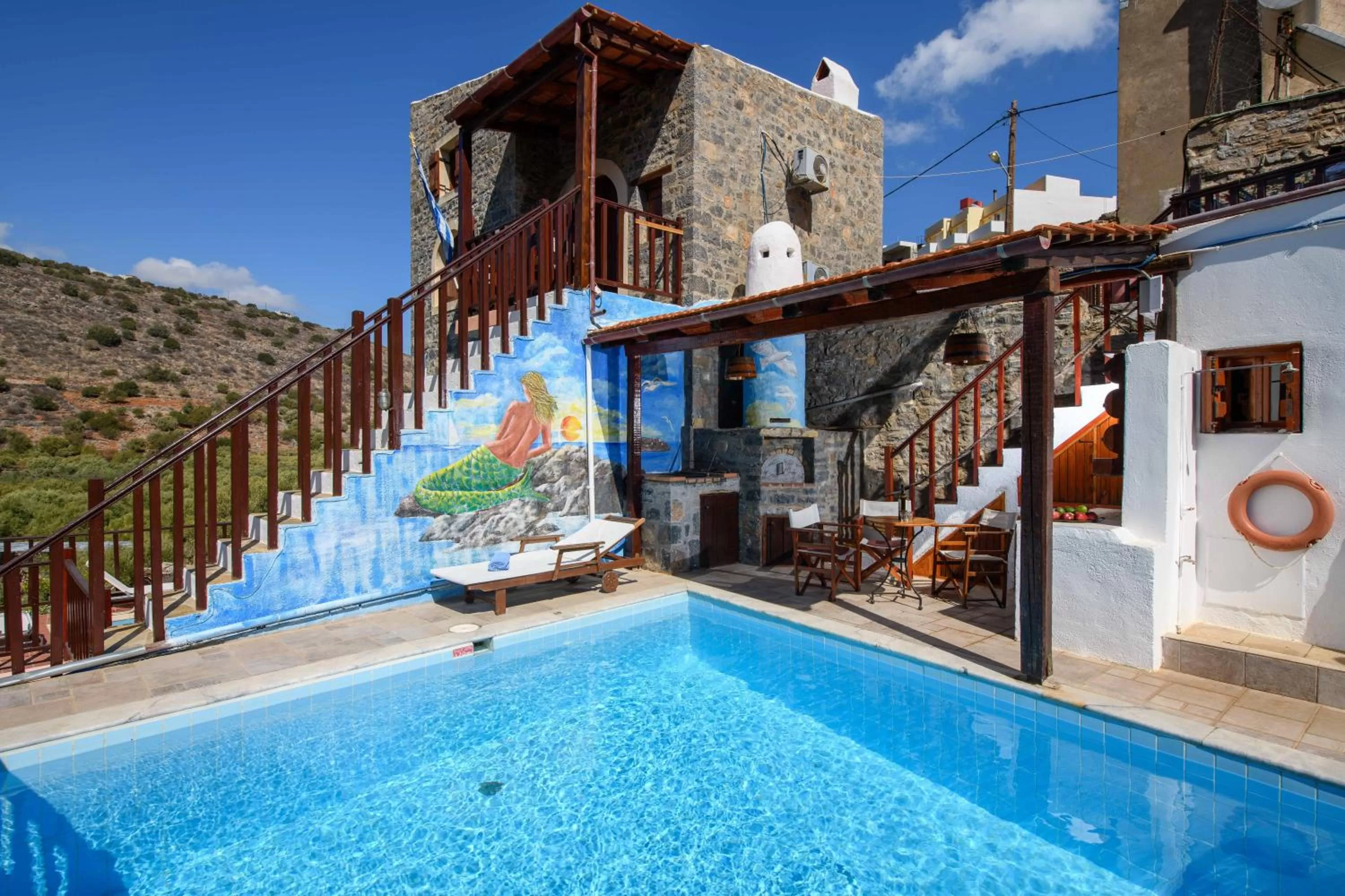 Pool view, Swimming Pool in The Traditional Homes of Crete