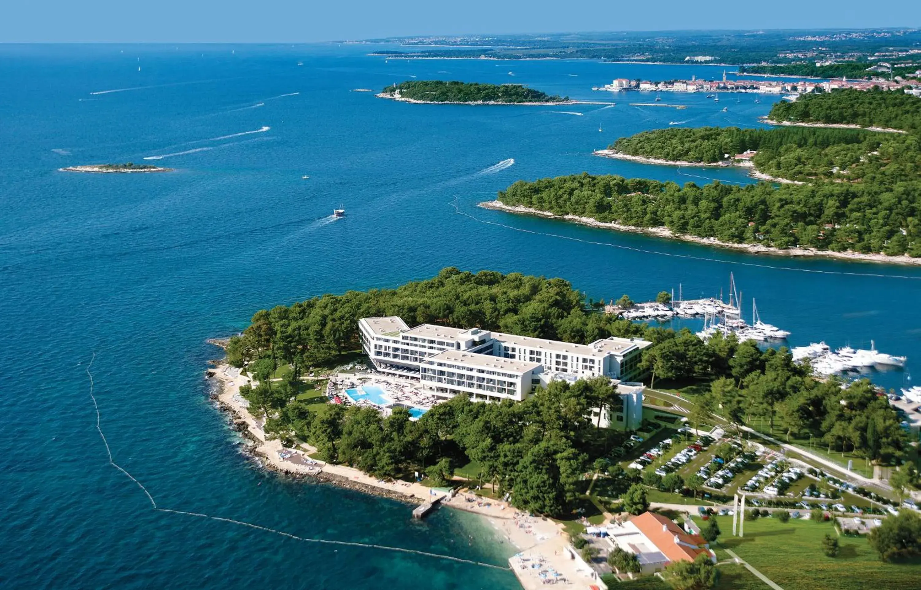 Bird's eye view, Bird's-eye View in Hotel Parentium Plava Laguna