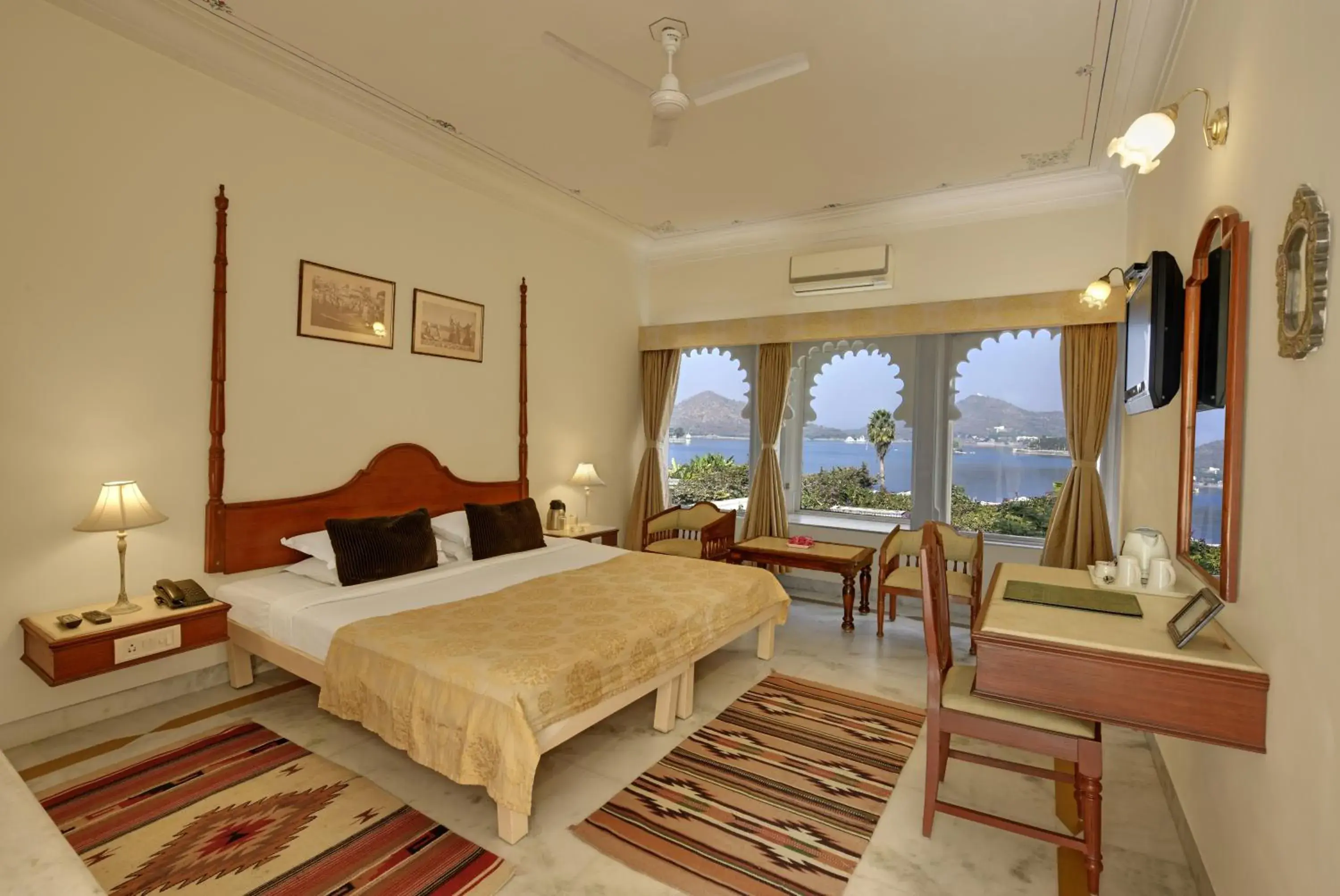 Photo of the whole room, Bed in Rampratap Palace by Fateh Collection Photo of the whole room, Bed in Rampratap Palace by Fateh Collection