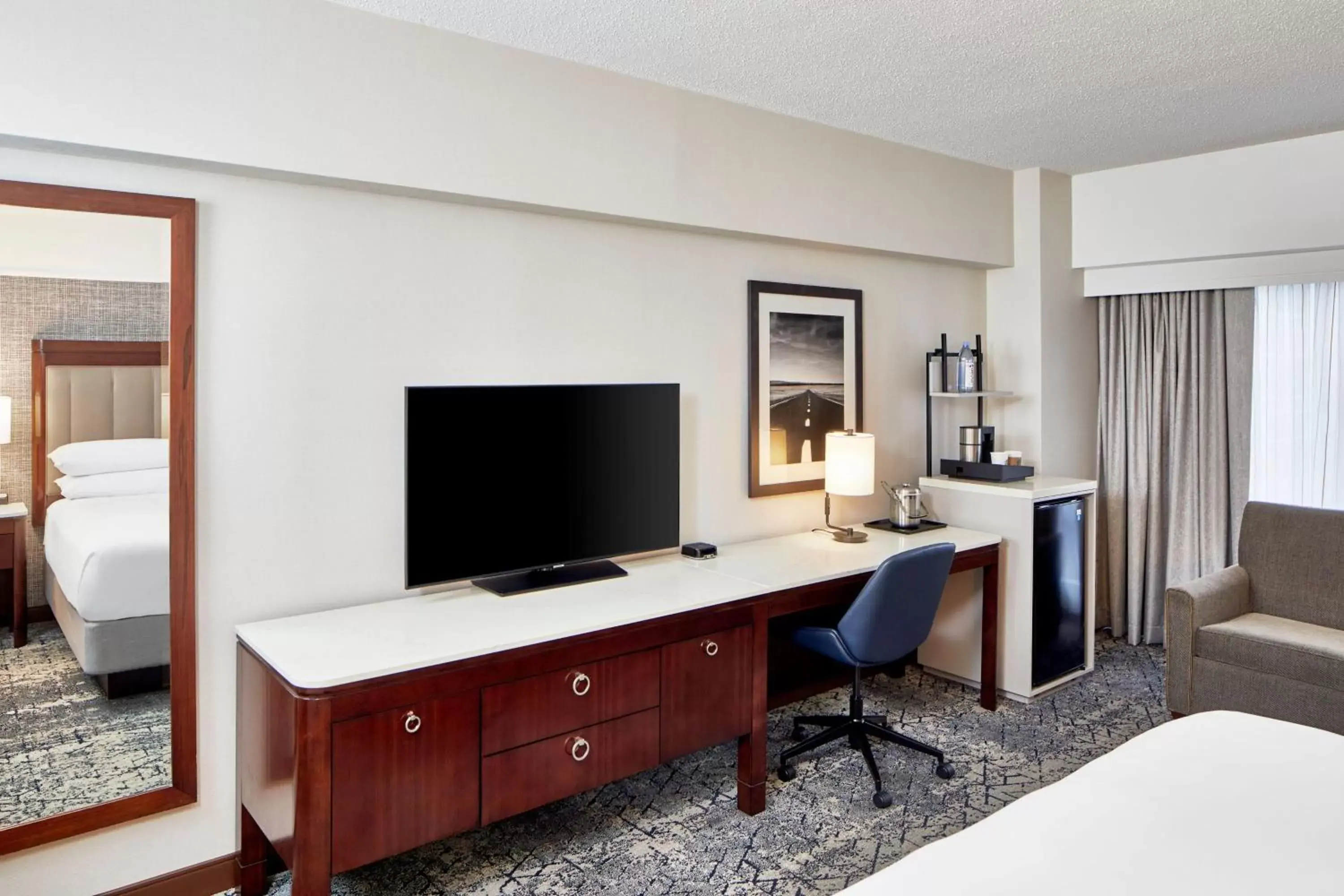 Photo of the whole room, TV/Entertainment Center in Sheraton Indianapolis Hotel at Keystone Crossing