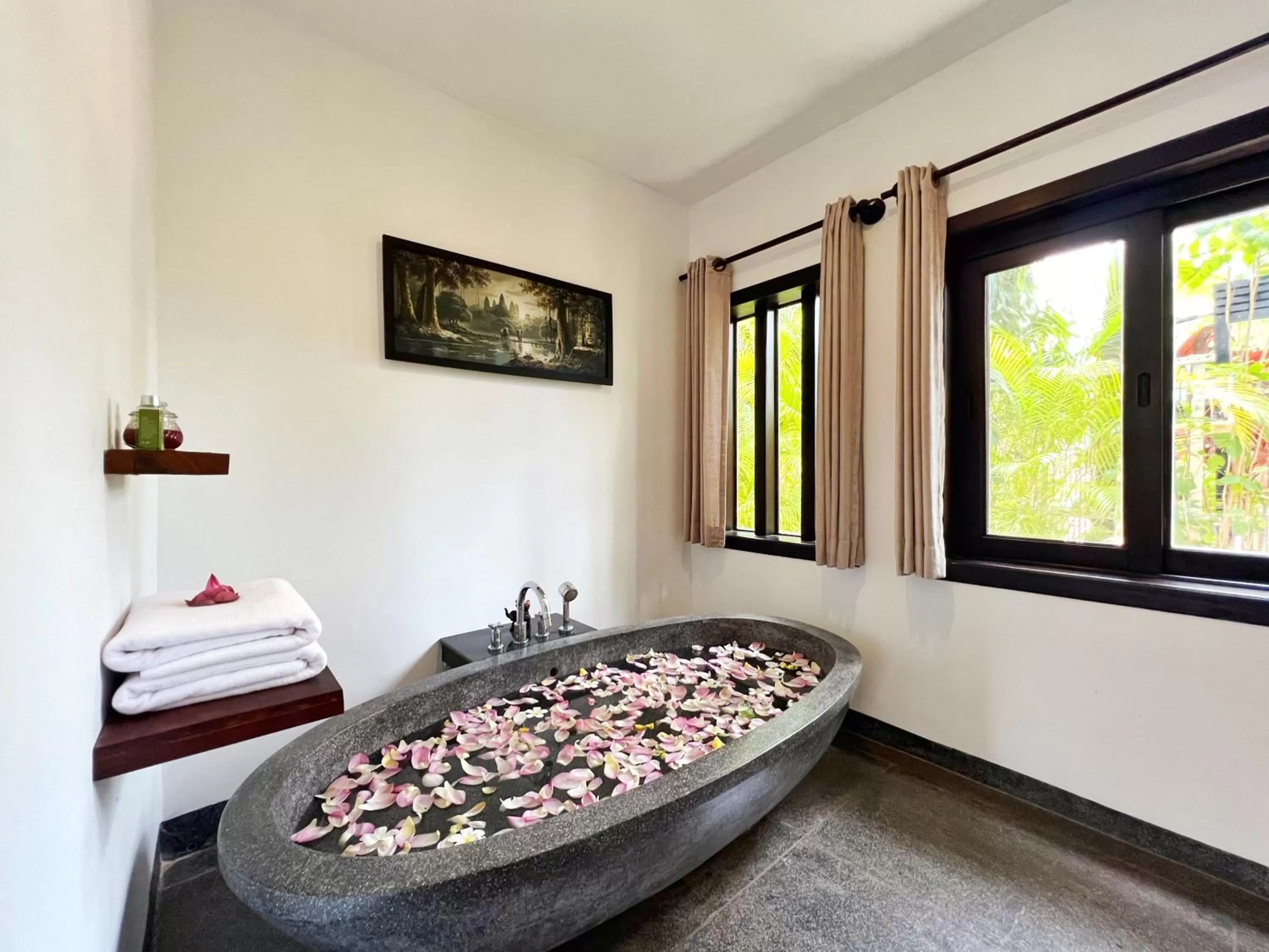 Bathroom, Bed in The Bliss Angkor
