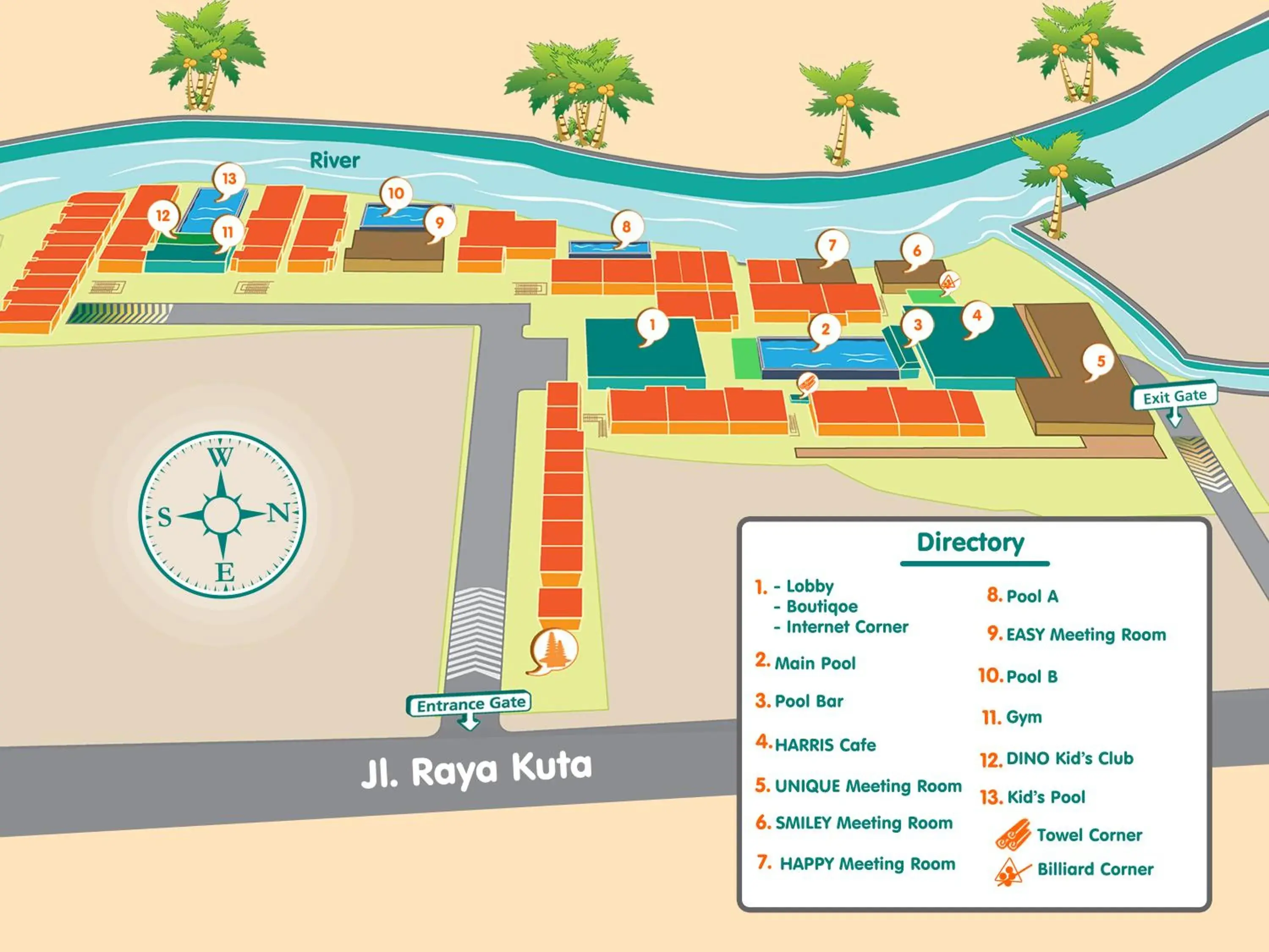 Other, Floor Plan in HOTEL and RESIDENCES Riverview Kuta - Bali (Associated HARRIS)