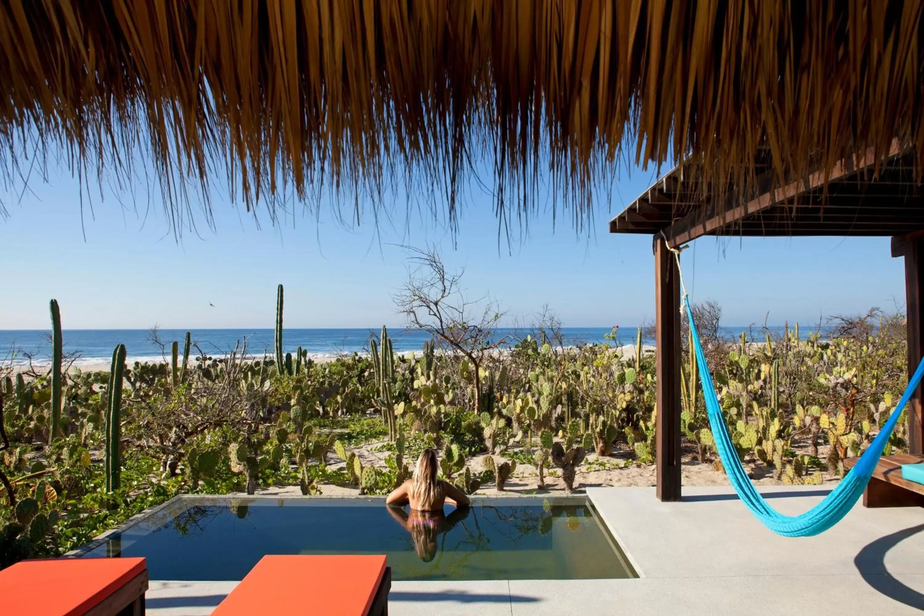 Bedroom, View in Hotel Escondido, Puerto Escondido, a Member of Design Hotels - Adults Only