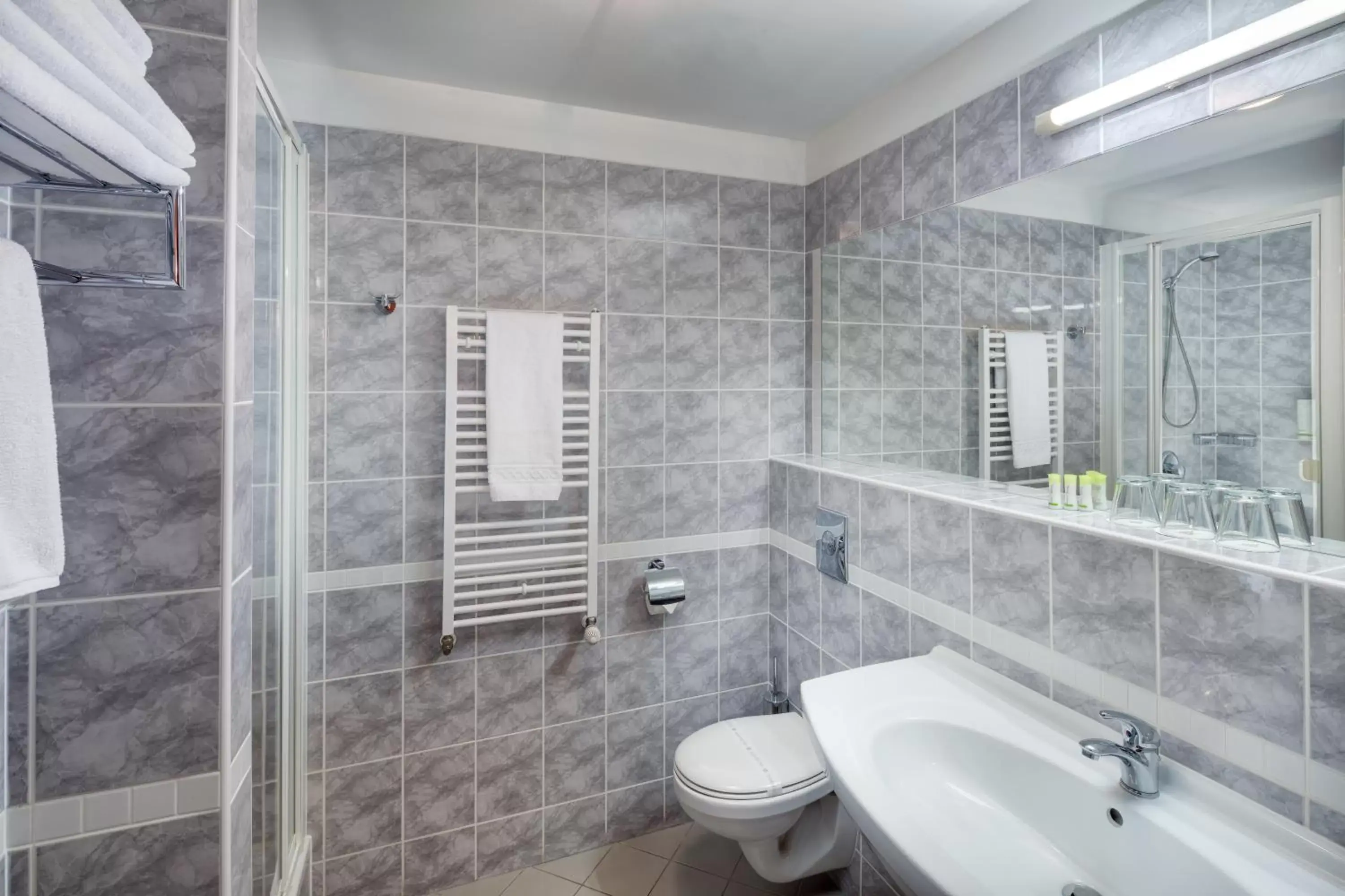 Shower, Bathroom in Wellness Hotel Babylon
