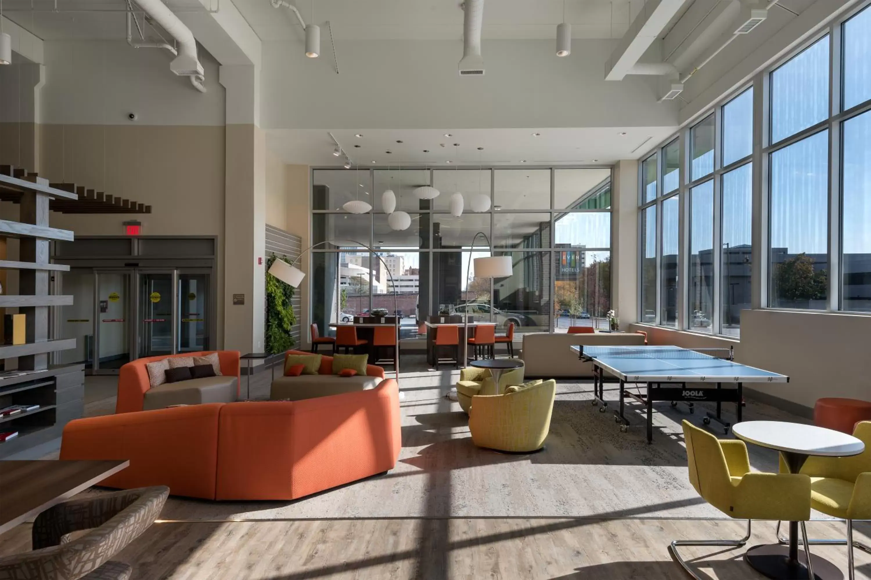 Lobby or reception in EVEN Hotel Omaha Downtown - Old Market by IHG Lobby or reception in EVEN Hotel Omaha Downtown - Old Market by IHG