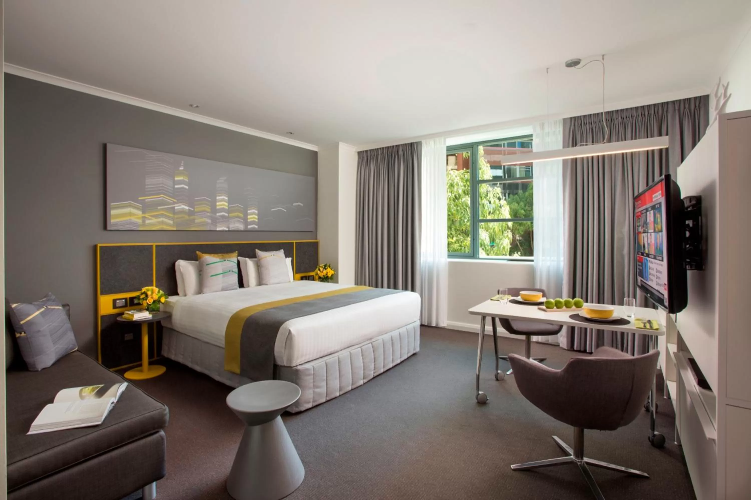 Bed in Citadines St Georges Terrace Perth