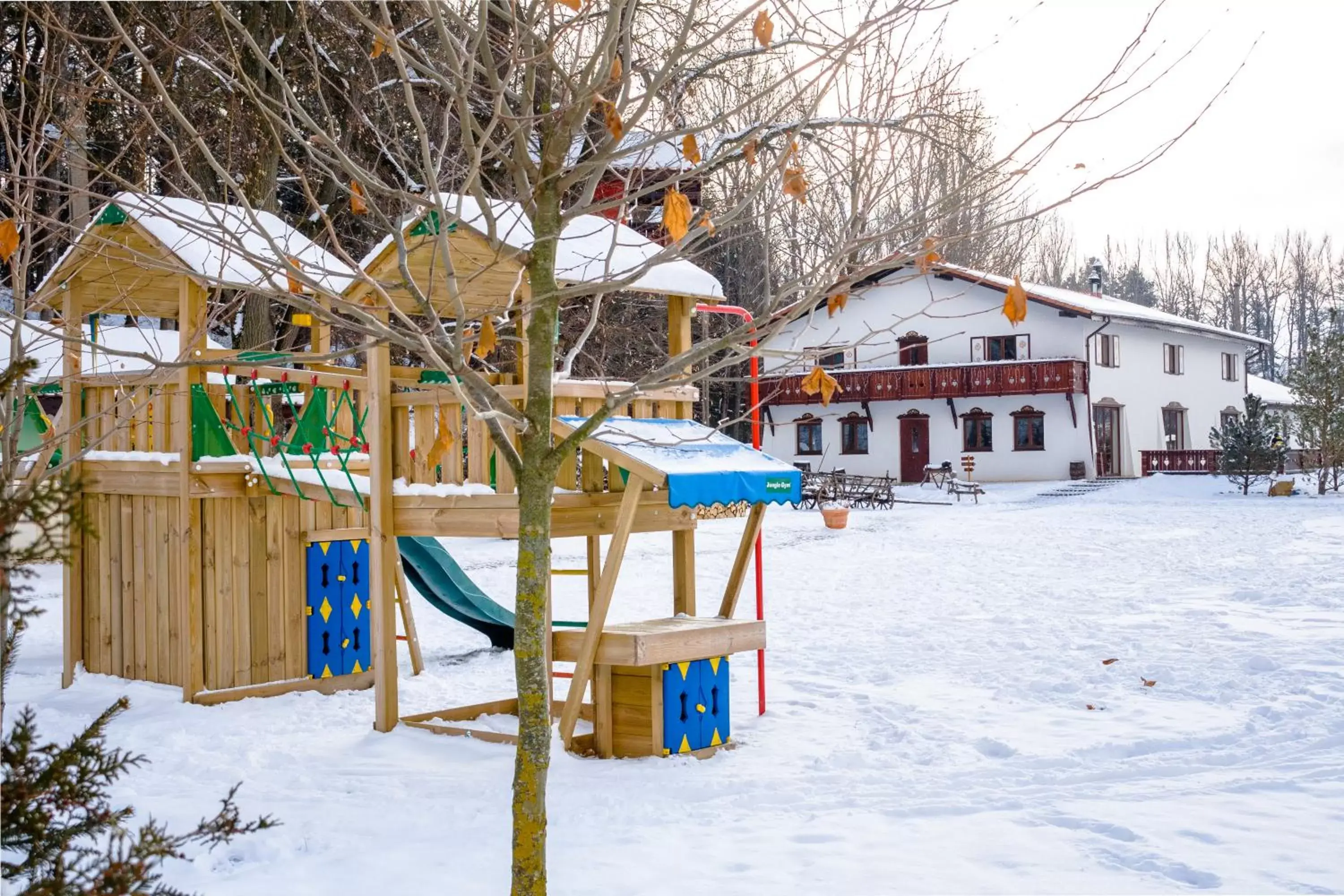 Children play ground, Winter in Wolkendorf Bio Hotel & Spa
