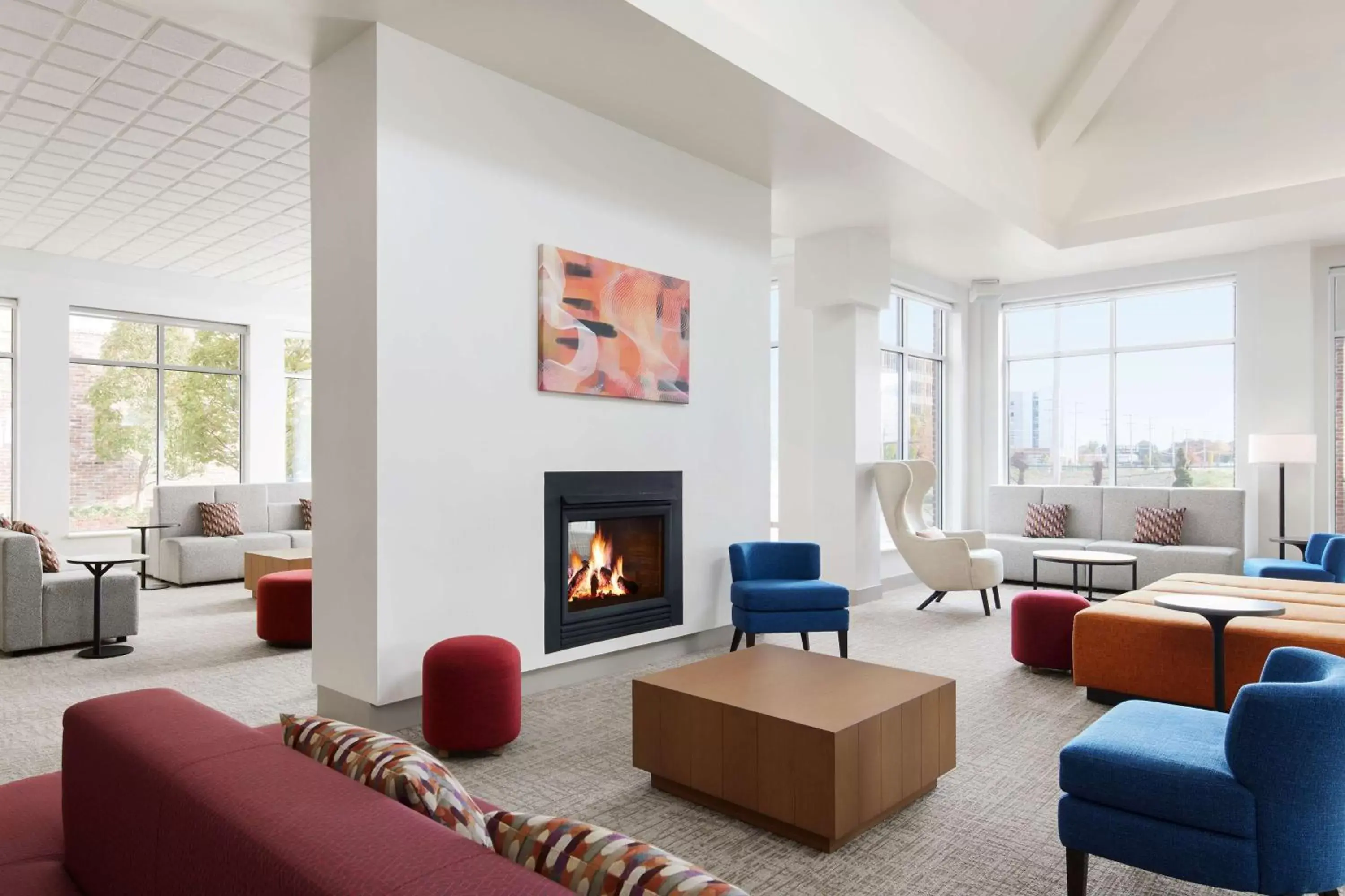 Lobby or reception in Hilton Garden Inn Providence Airport/Warwick Lobby or reception in Hilton Garden Inn Providence Airport/Warwick