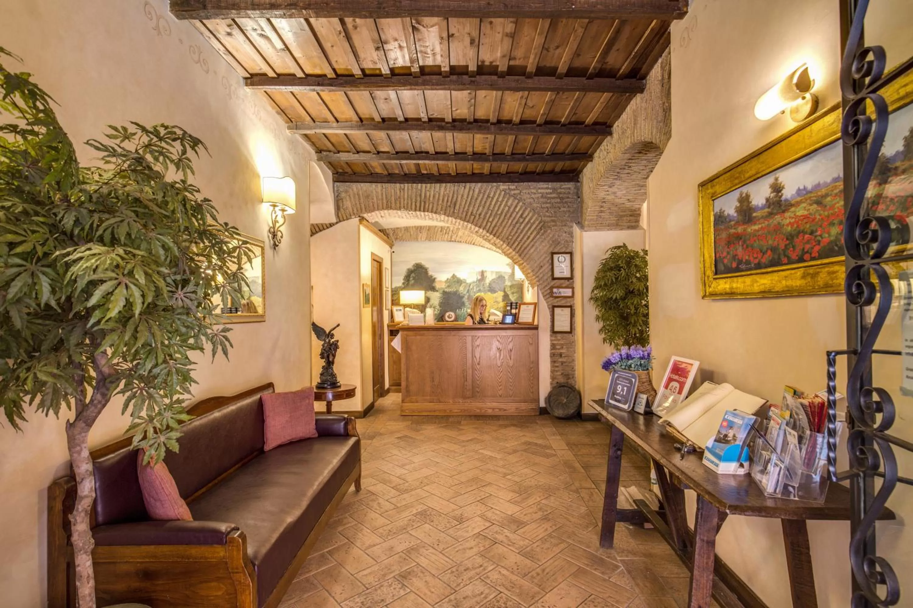 Lobby or reception in Residenza San Calisto