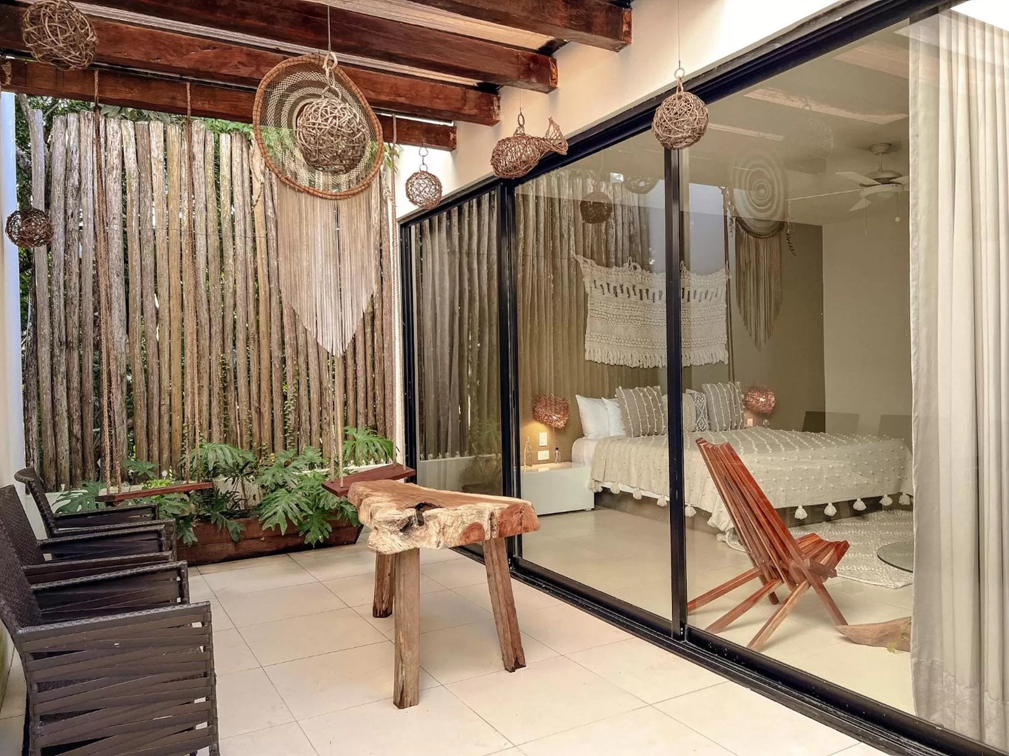 Bedroom in Orchid House Tulum Jungle