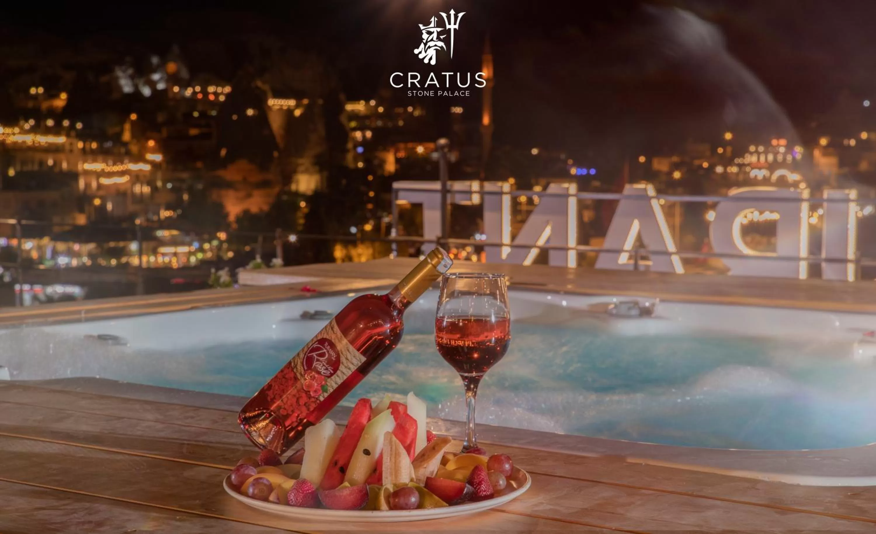 Hot Tub in Cratus Stone Palace