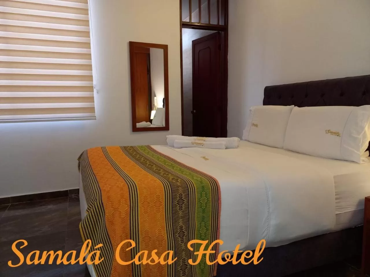 Bed in Samalá Casa Hotel