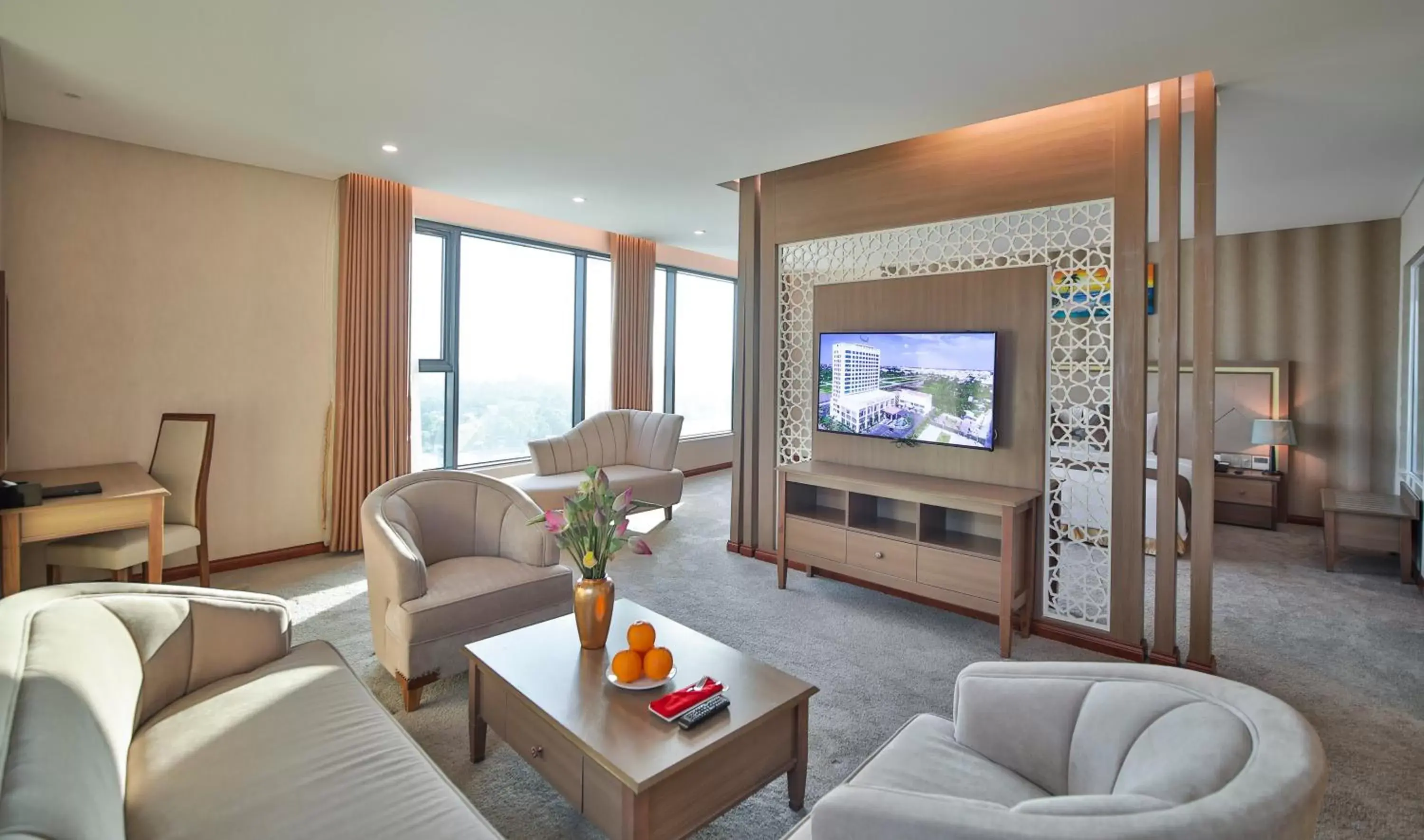 Living room, Seating Area in Muong Thanh Luxury Ca Mau Hotel