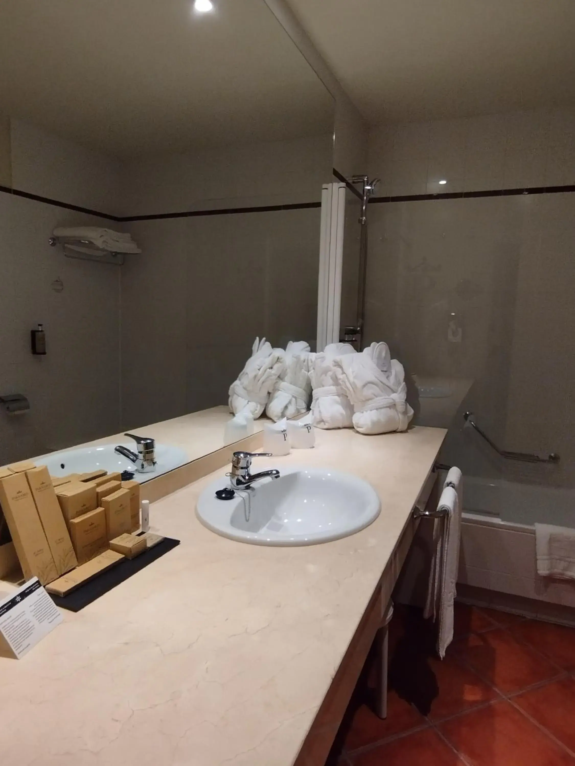 Bathroom in Parador de Santo Domingo Bernardo de Fresneda
